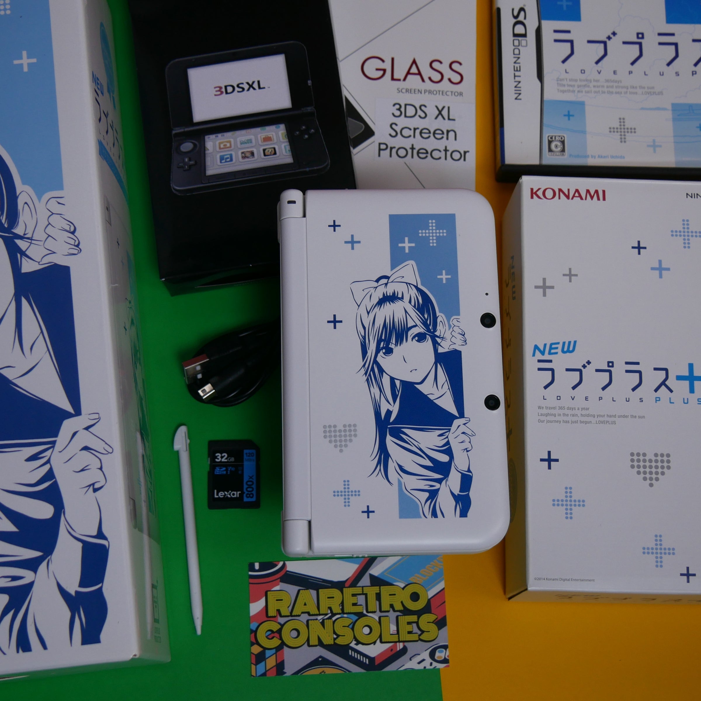 Nintendo 3DS XL New Love Plus+ Love Plus Manaka with big Box