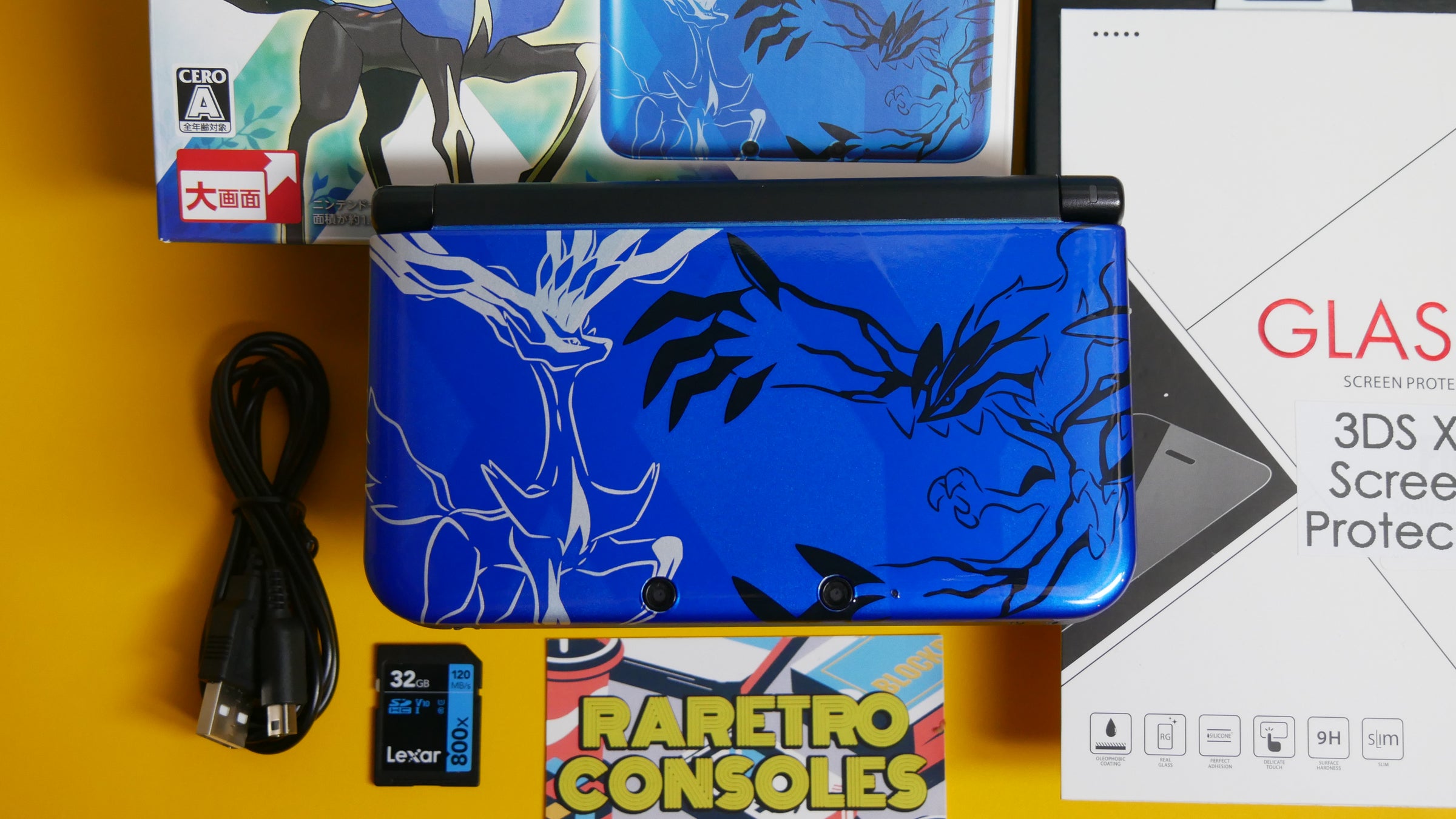 Nintendo 3DS XL Pokémon X and Y Limited Edition with Box | Raretro