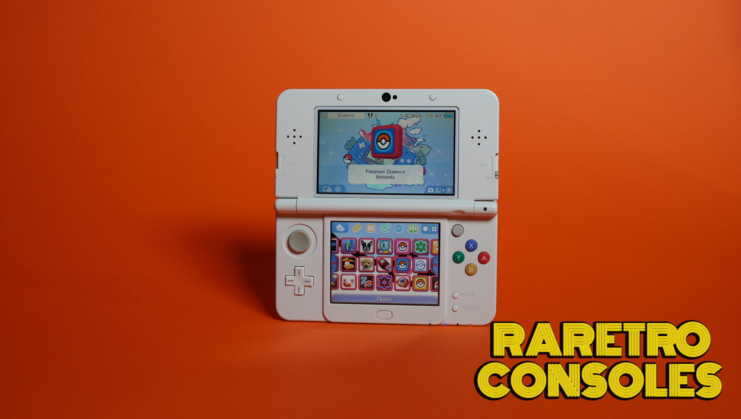 New Nintendo 3DS with No. 044 Luigi Mustache Plates | Raretro Consoles