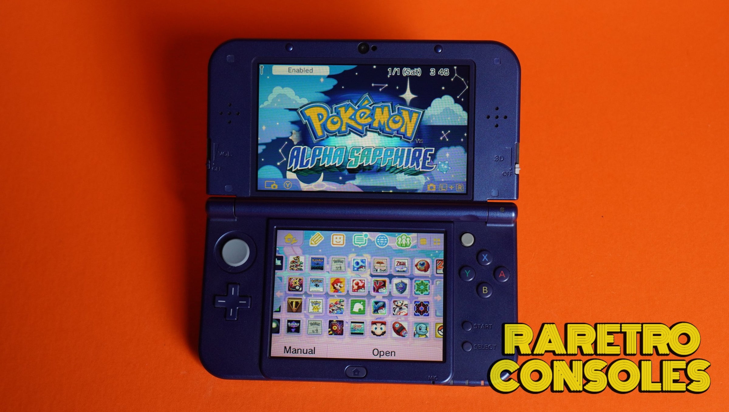 Ultimate Dual IPS Galaxy New 3DS XL with USB C | Raretro Consoles