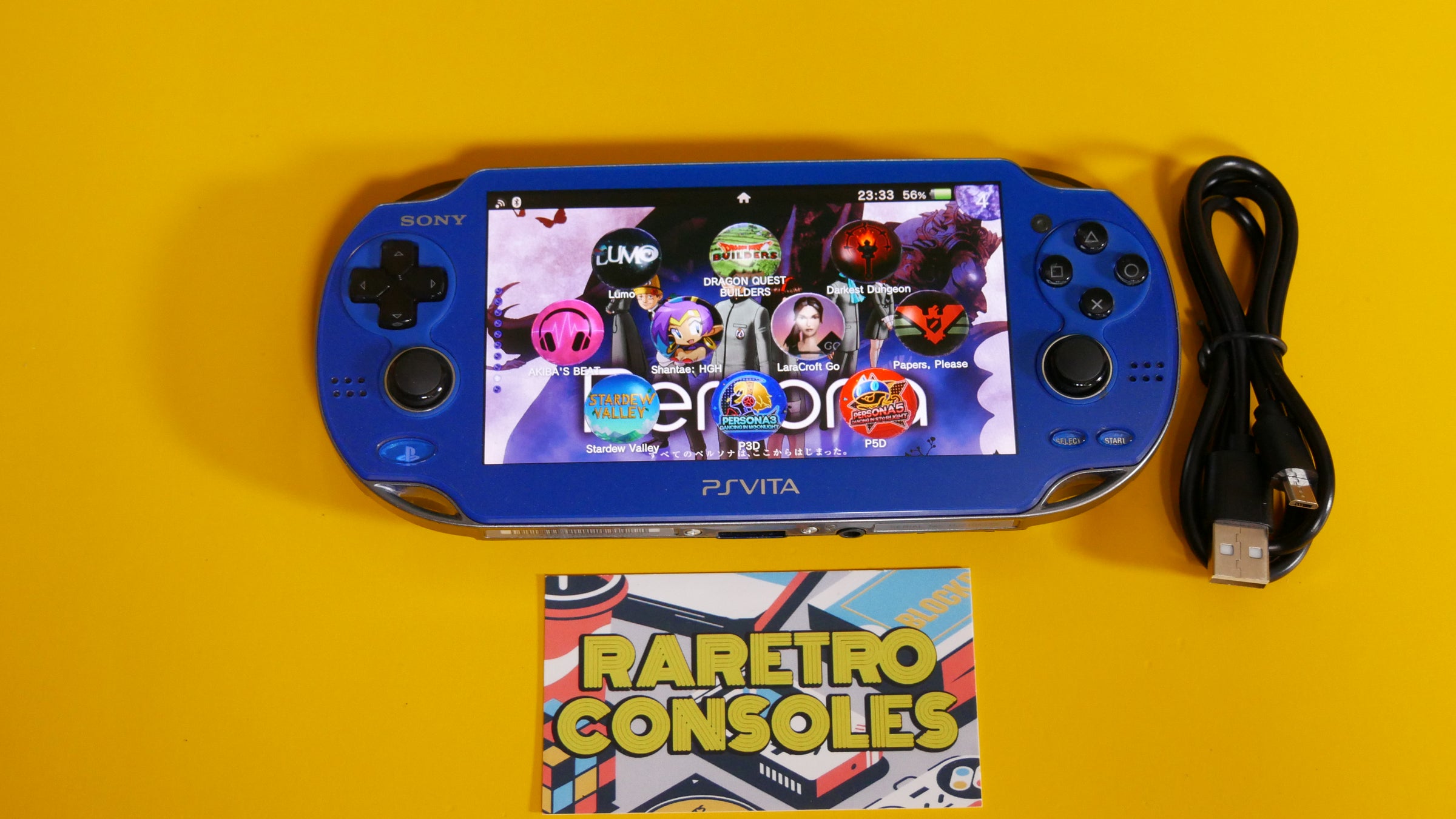 Cosmic Blue Sony PlayStation Vita OLED 1000 | Raretro Consoles