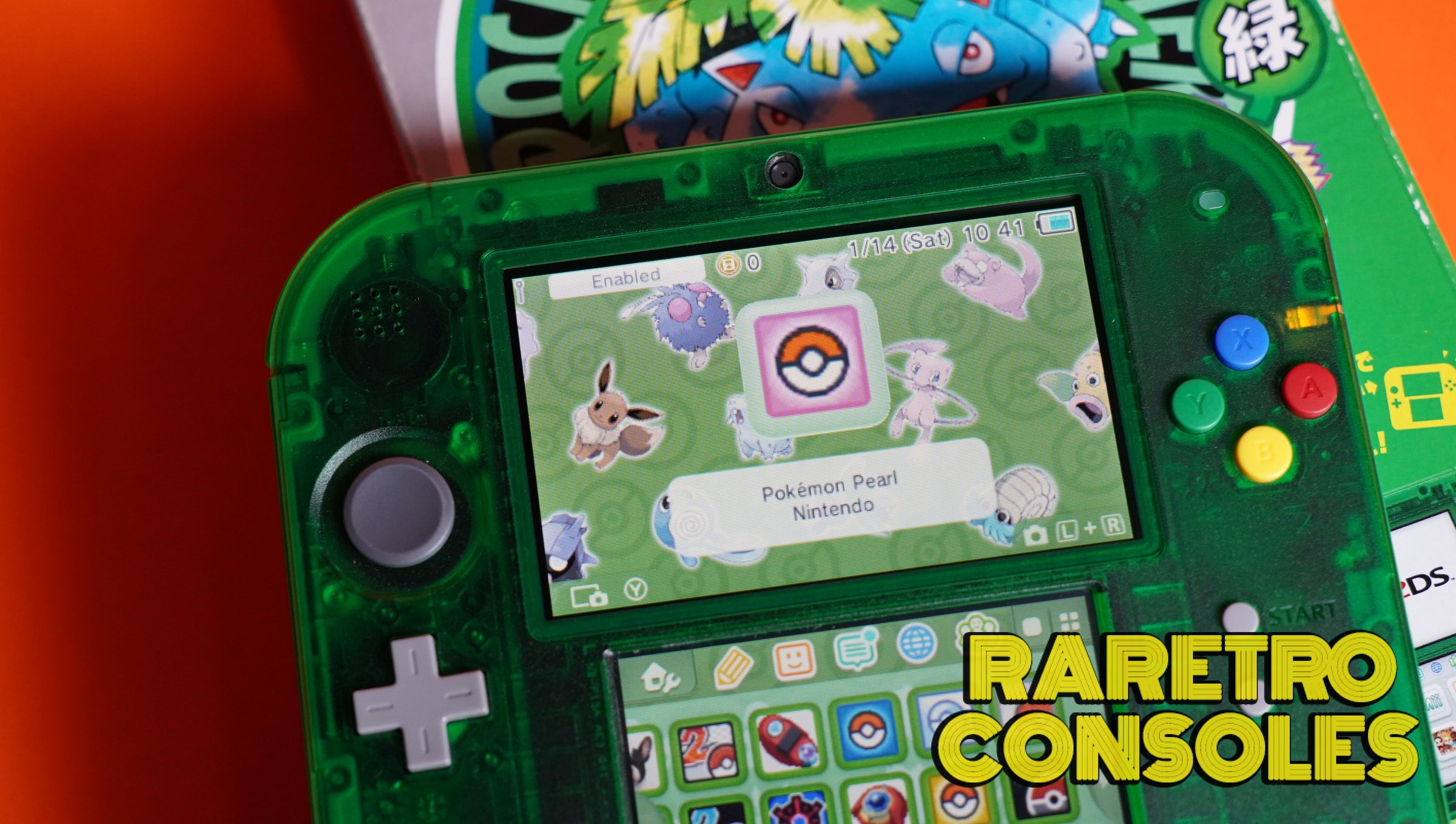 Nintendo 2DS Pokémon Green Limited Edition Console With Box