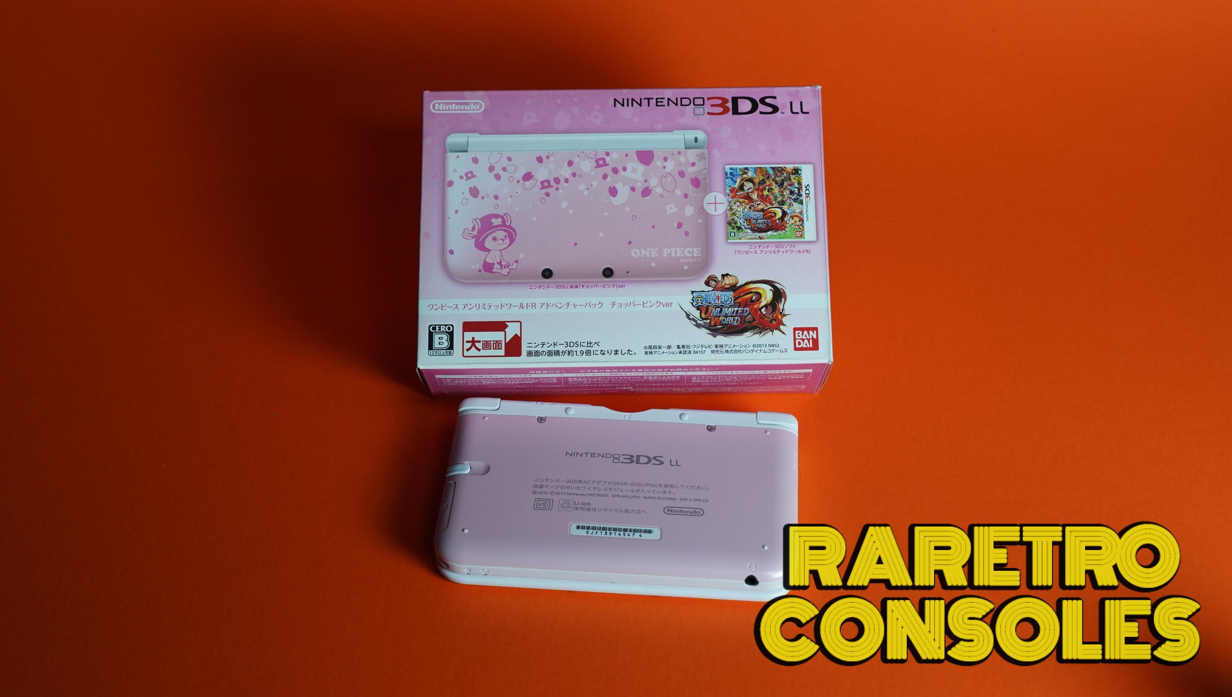 One Piece Chopper Pink Limited Edition Nintendo 3DS XL with Box