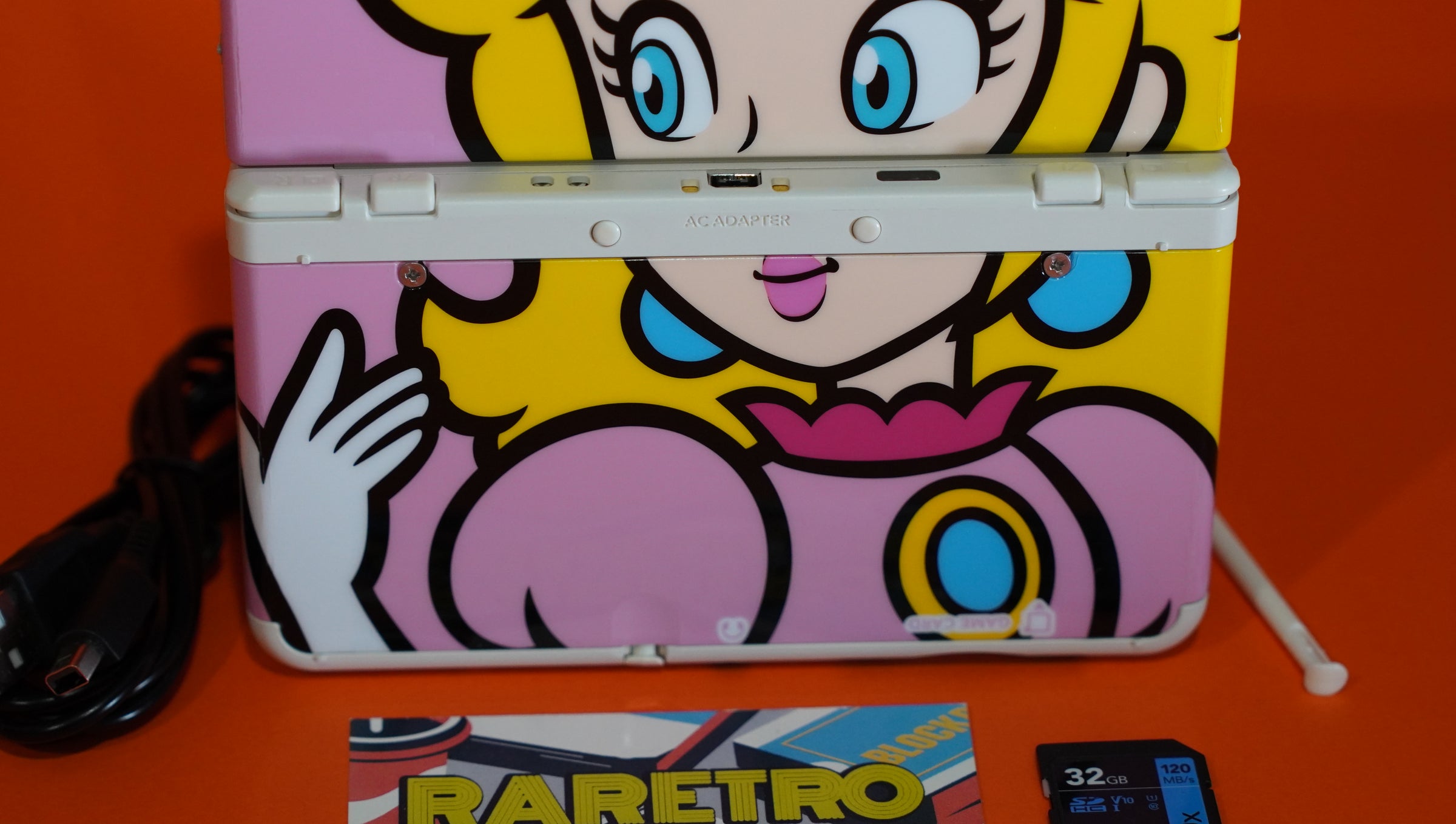 New Nintendo 3DS きせかえ ピーチ姫 512】 NEW ニンテンドー 3DS ブラック きせかえプレート ピーチ