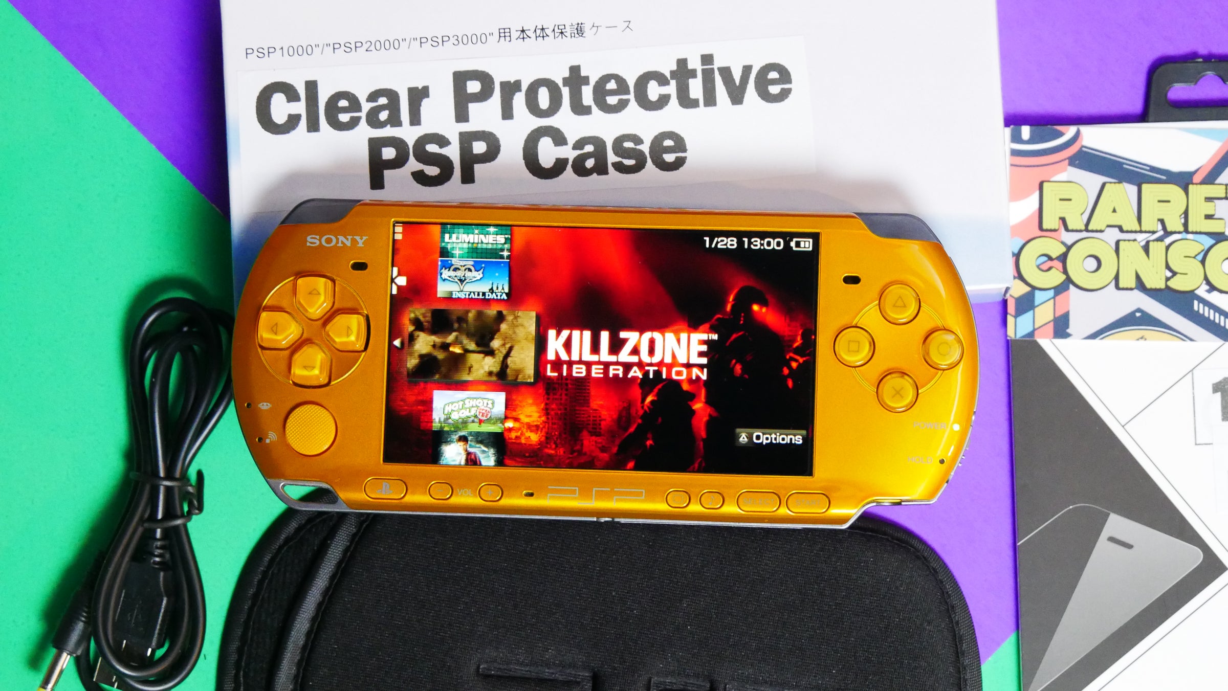 Yellow Sony Playstation Portable PSP 3000 | Raretro Consoles