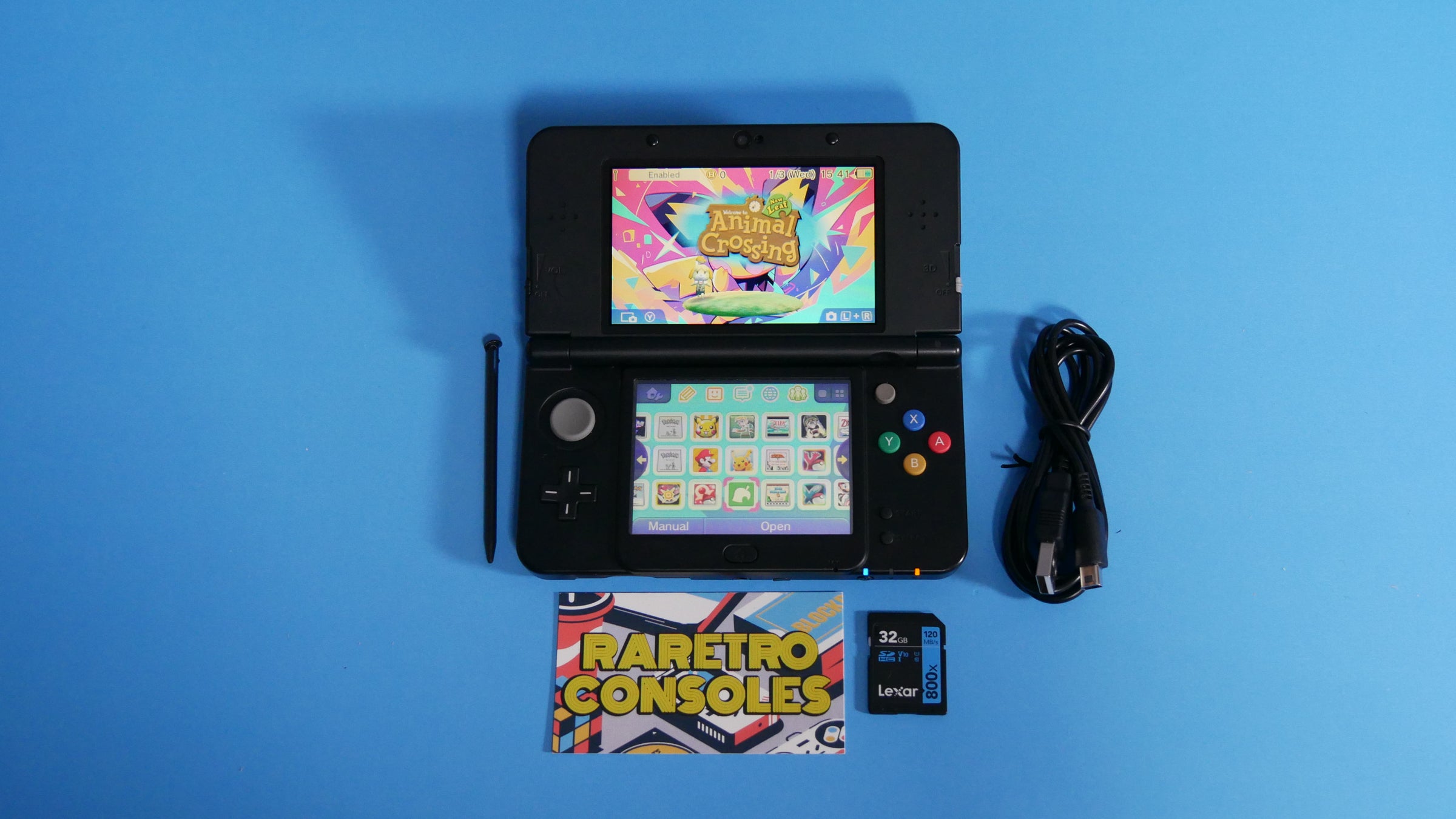 New Nintendo 3DS with No. 053 Boo Clouds Plates | Raretro