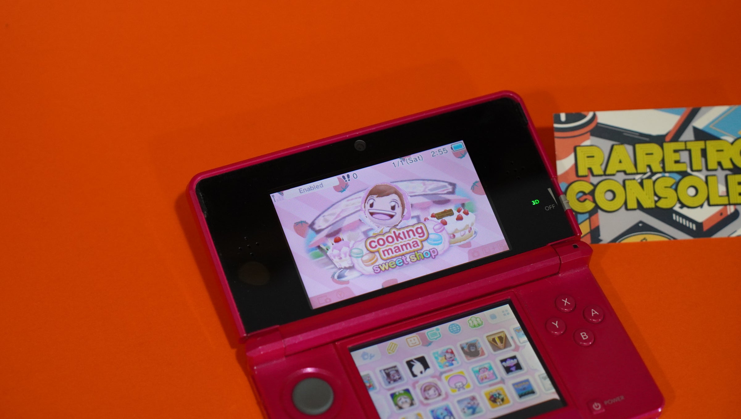 Gloss Pink Nintendo 3DS (Hot Pink) | Raretro Consoles