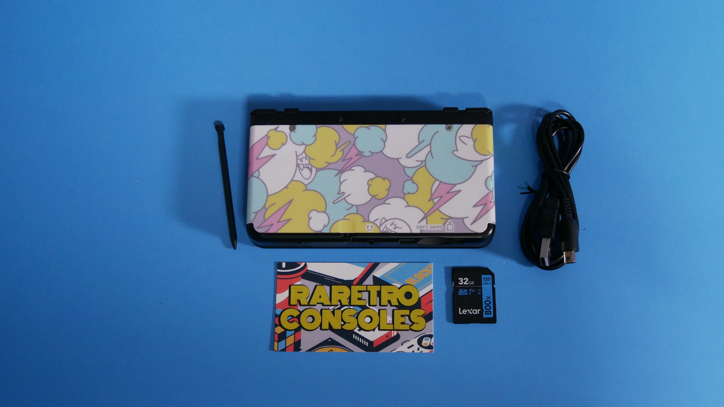 New Nintendo 3DS with No. 053 Boo Clouds Plates | Raretro