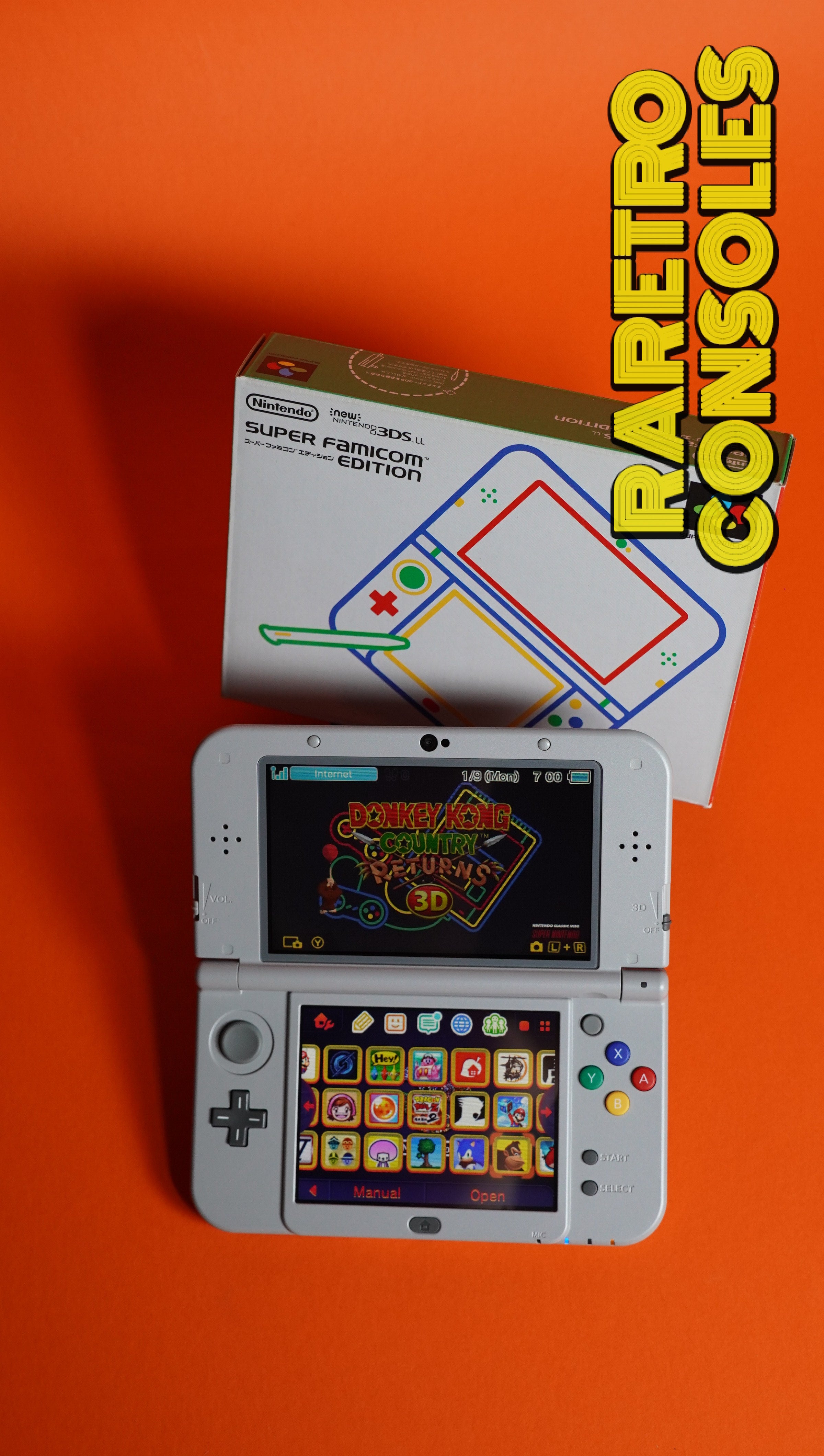 Super Famicom New Nintendo 3DS XL Special Edition with Box