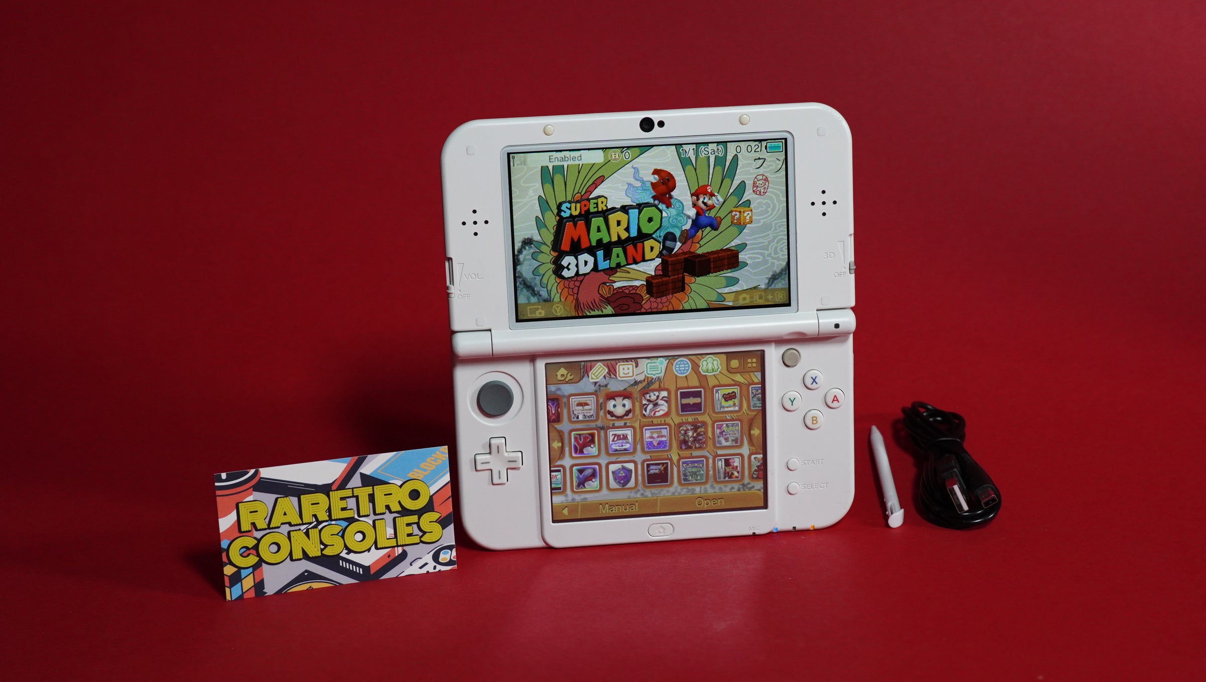 New Nintendo 3DS XL in Pearl White with USB C | Raretro Consoles