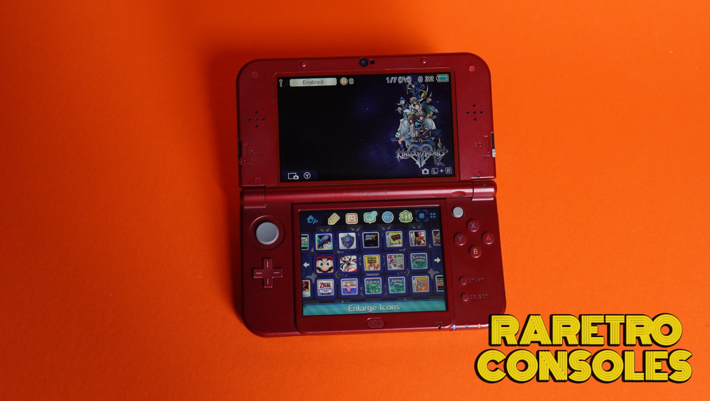 Ultimate Dual IPS & USB C Metallic Red New Nintendo 3DS XL