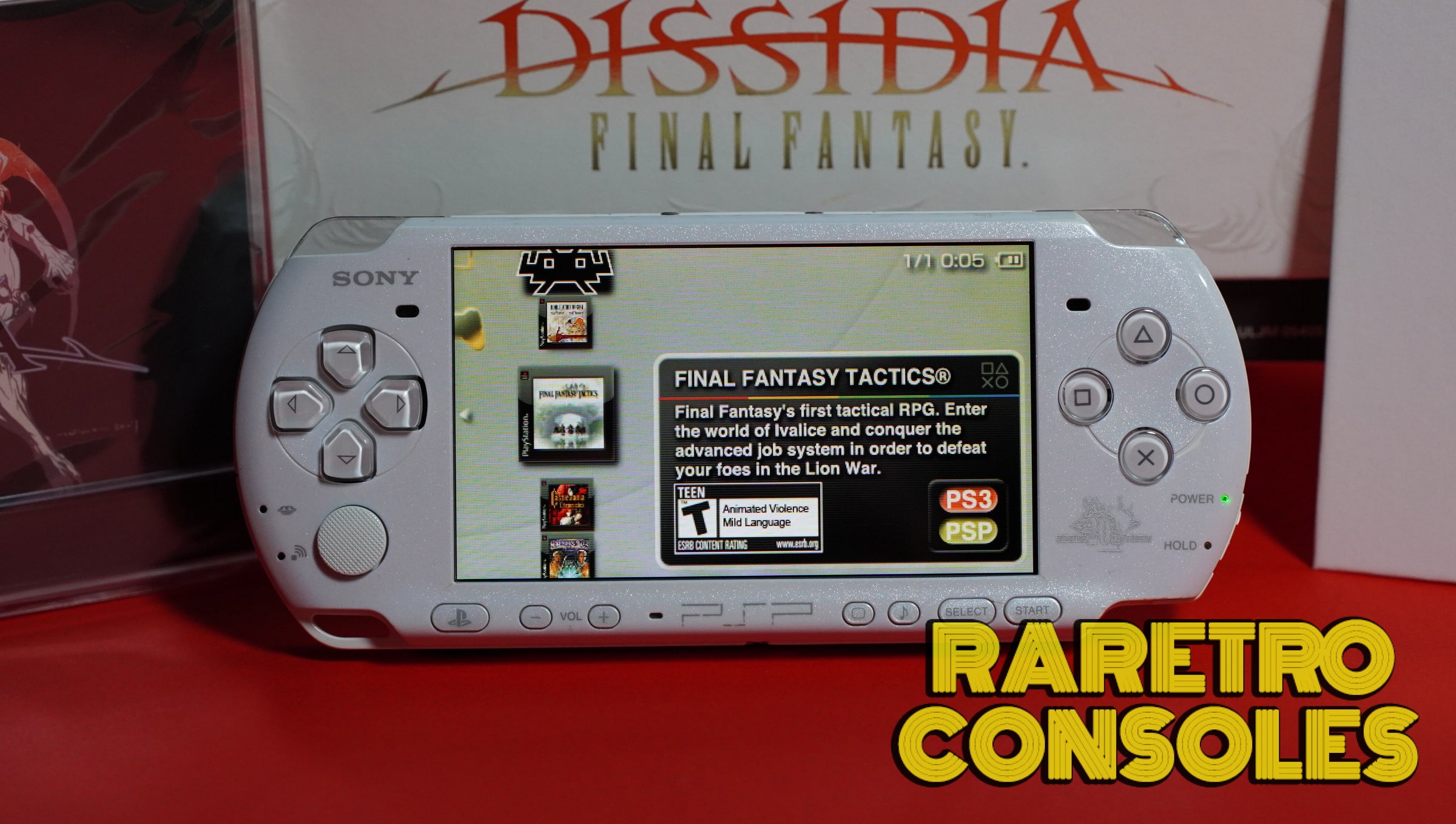 Sony PSP 3000 Final Fantasy Dissidia 20th Anniversary