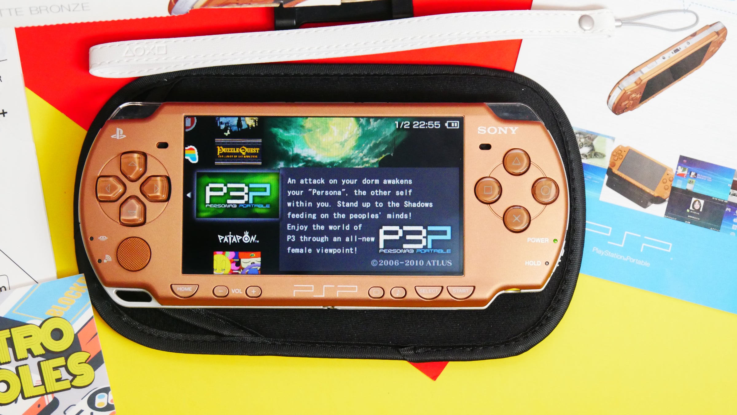 ＰＳＰポータブル Sony PlayStation Portable PSP 2000 Matte Bronze with box | Raretro