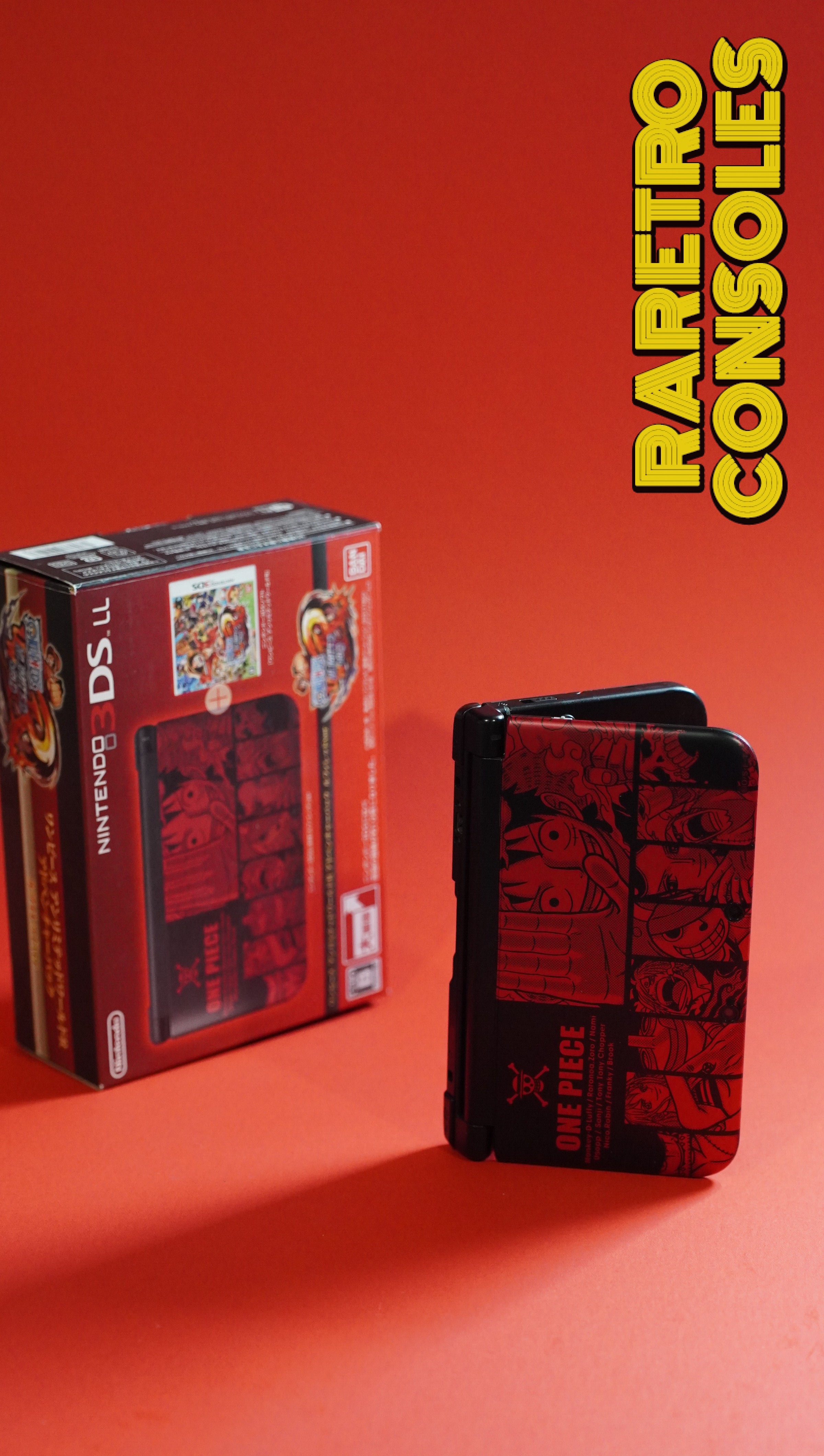 Nintendo 3DS XL One Piece Unlimited World Adventure Luffy Red With