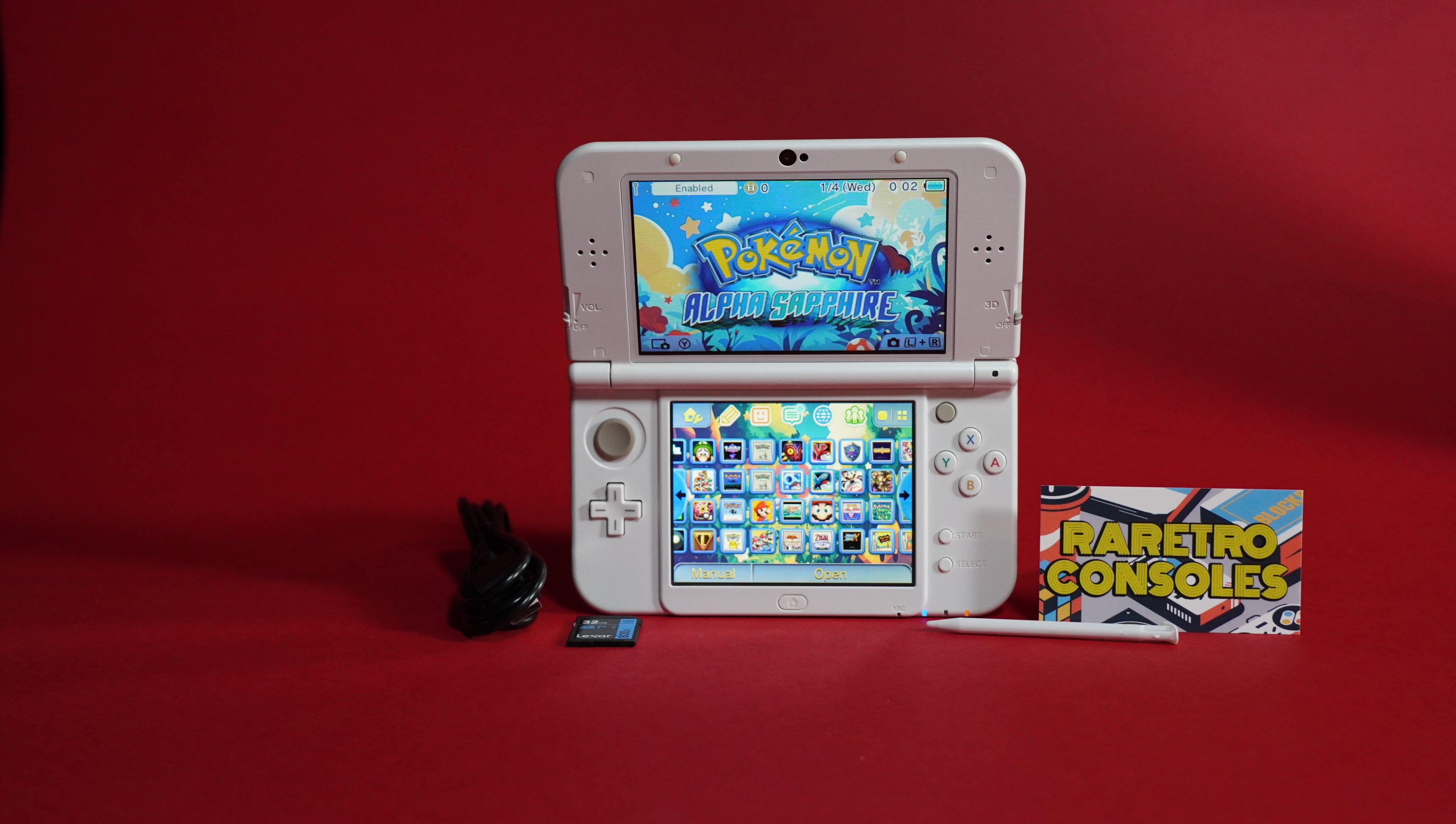 IPS Nintendo New 3DS LL XL Pearl White Console IPS Screen