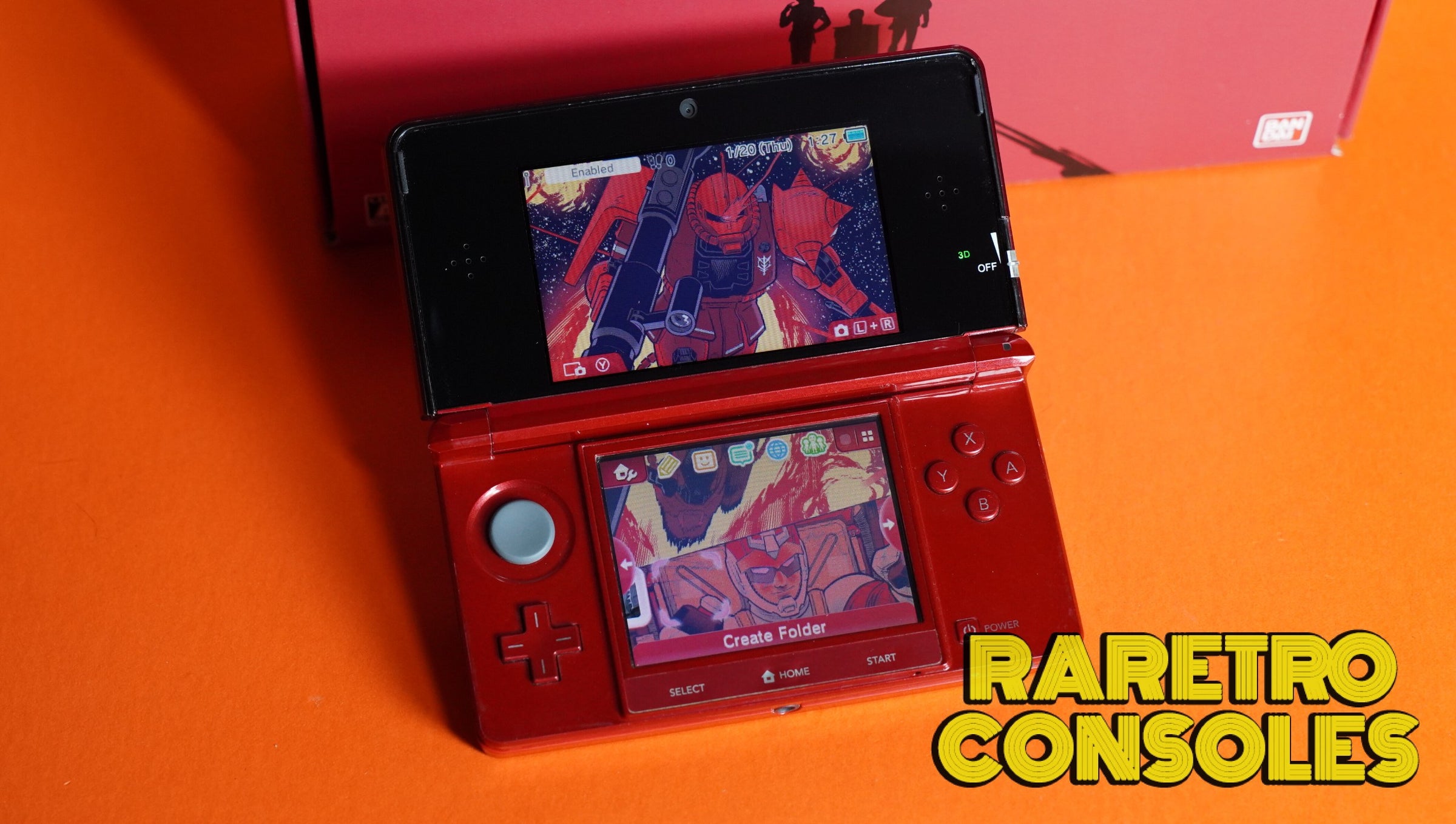 Gundam Char's Customized Nintendo 3DS Premium Box | Raretro Gundam Char's Customized Nintendo 3DS Premium Box | Raretro