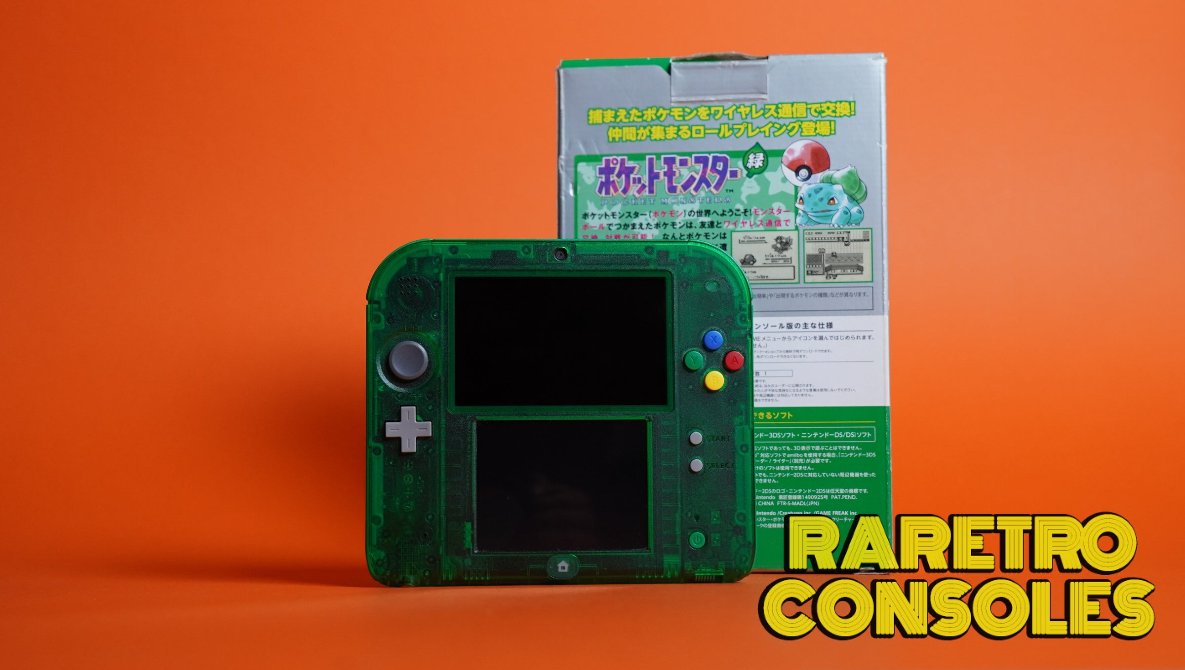 Nintendo 2DS Pokémon Green Limited Edition Console With Box