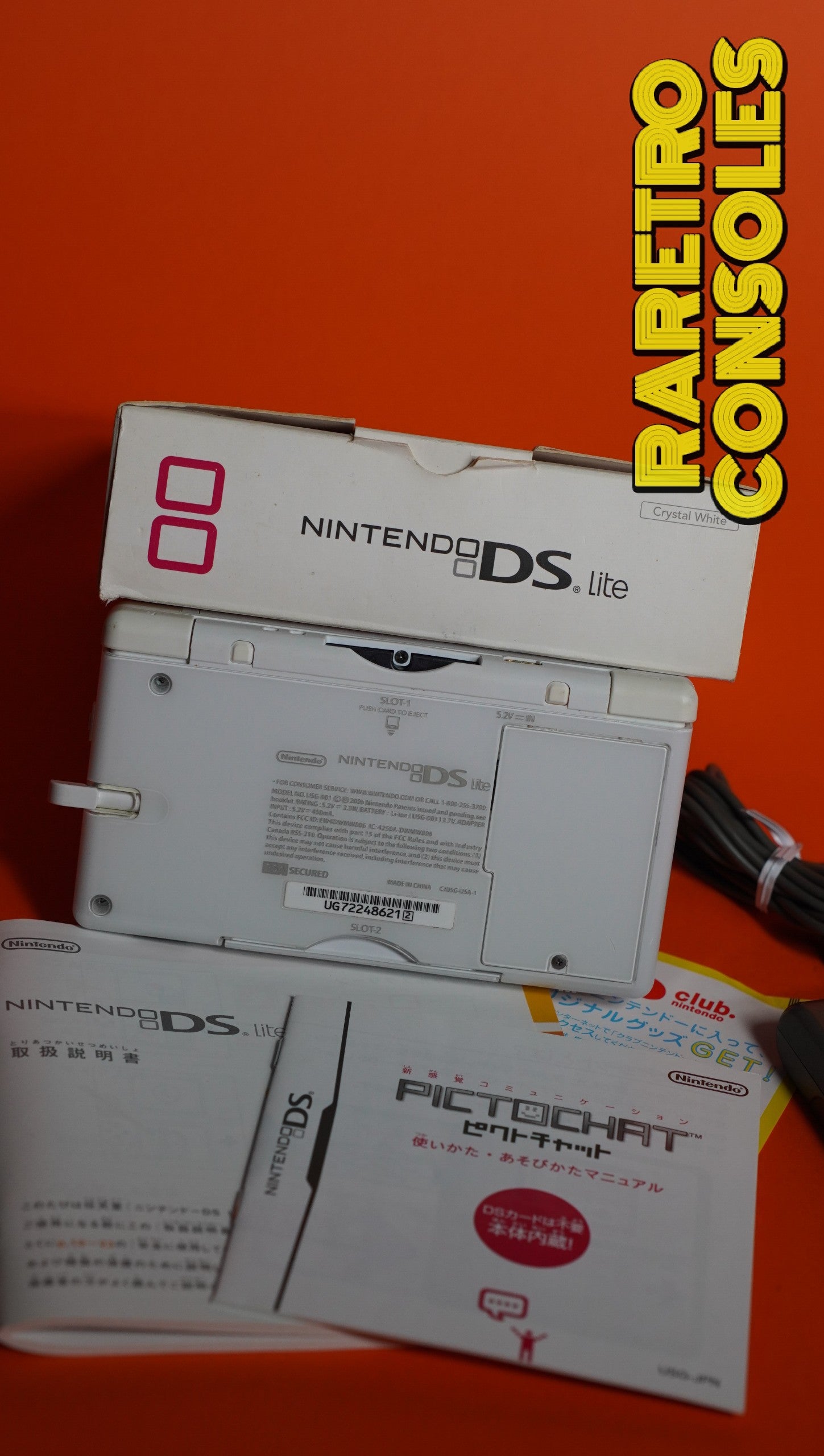 Nintendo DS Lite in Crystal White with Box | Raretro Consoles