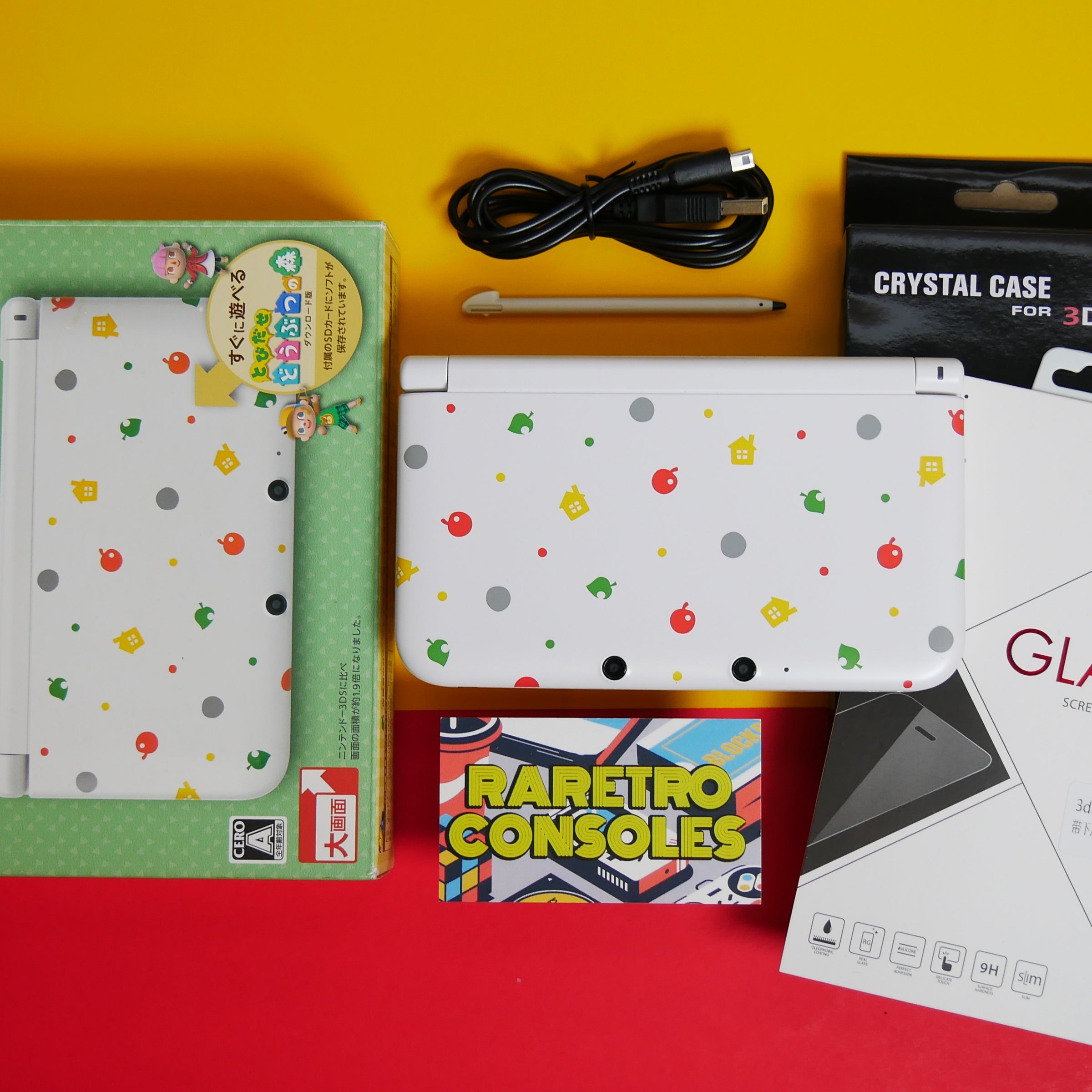 Nintendo 3DS XL Animal Crossing Limited Edition With Box | Raretro 