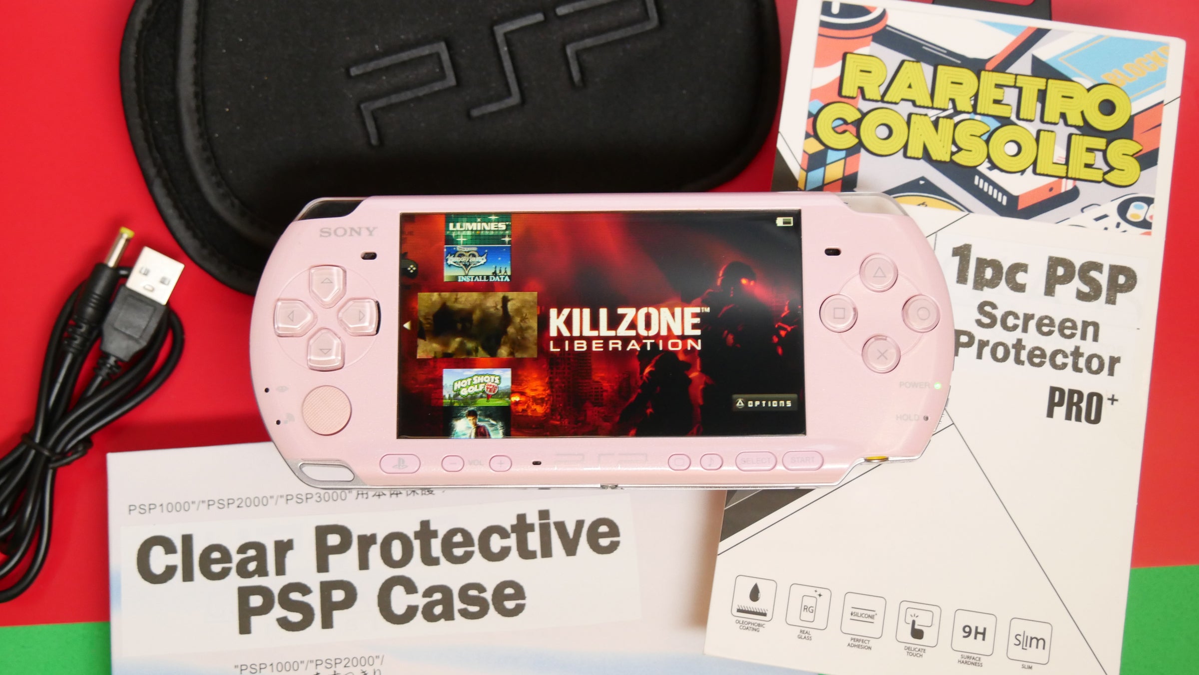 Sony PlayStation Portable PSP 3000 Blossom Pink Slim
