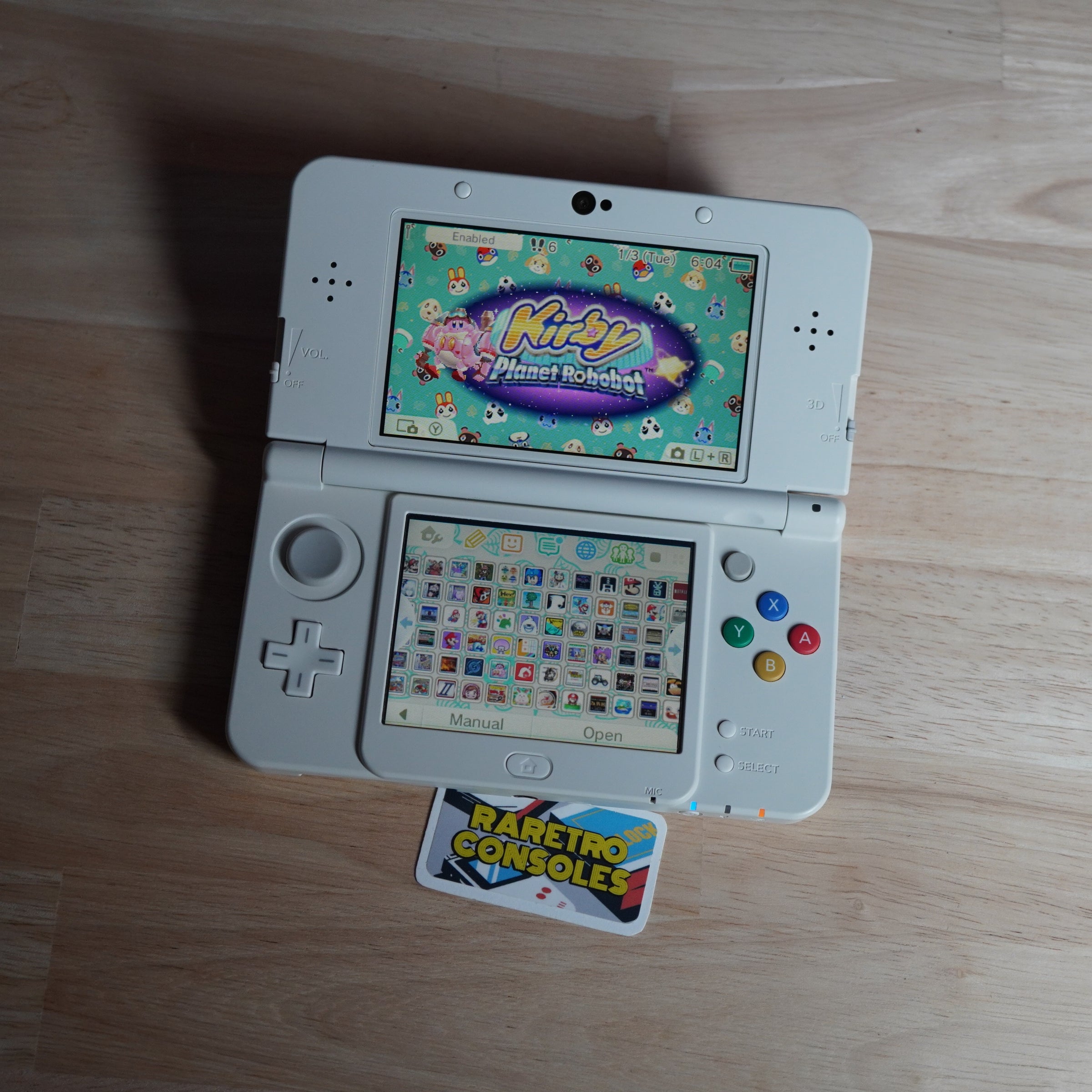 New Nintendo 3DS With No. 014 Animal Crossing Timmy & Tommy Plates