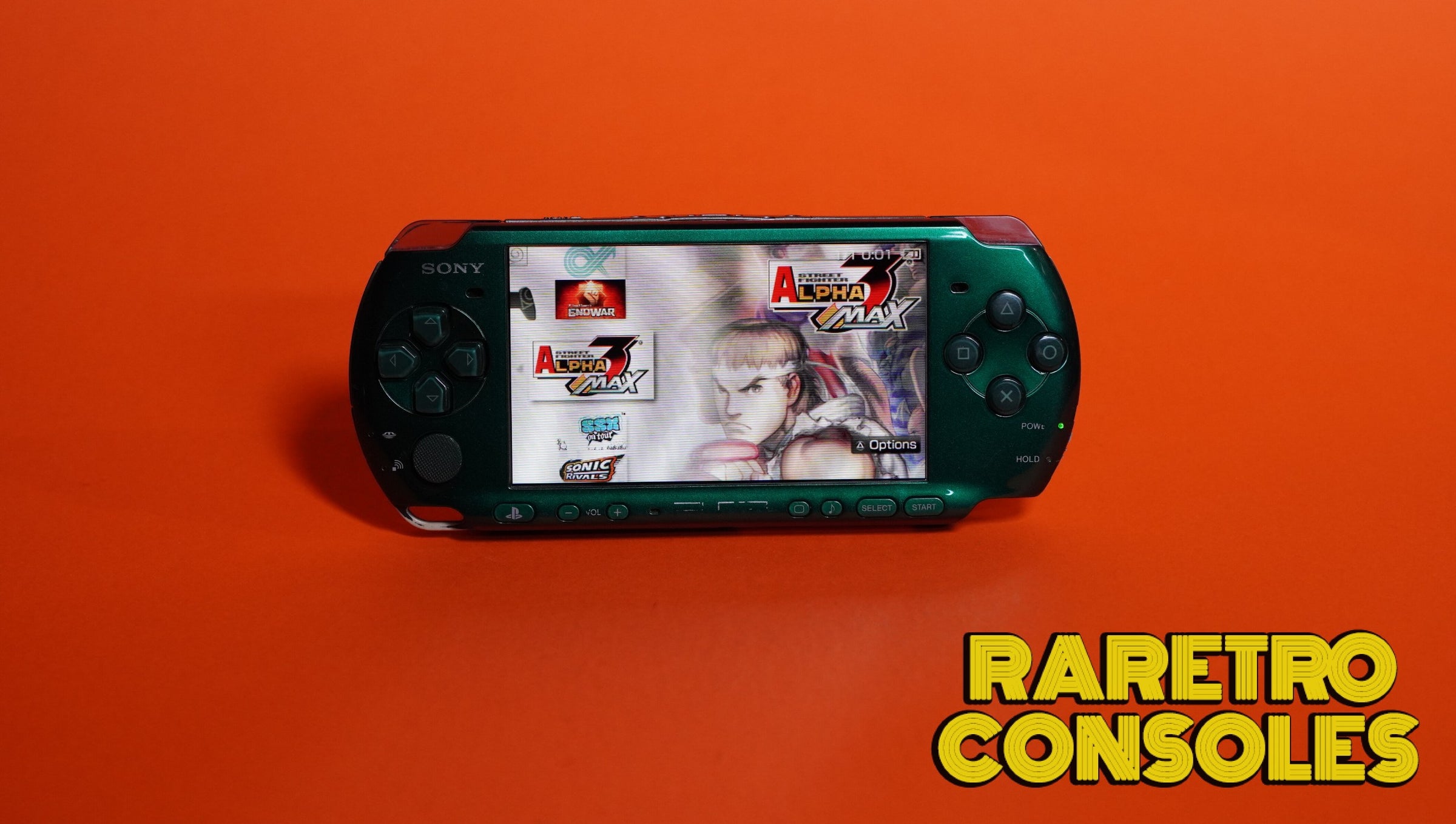 Spirited Green Sony PlayStation PSP 3000 | Raretro Consoles
