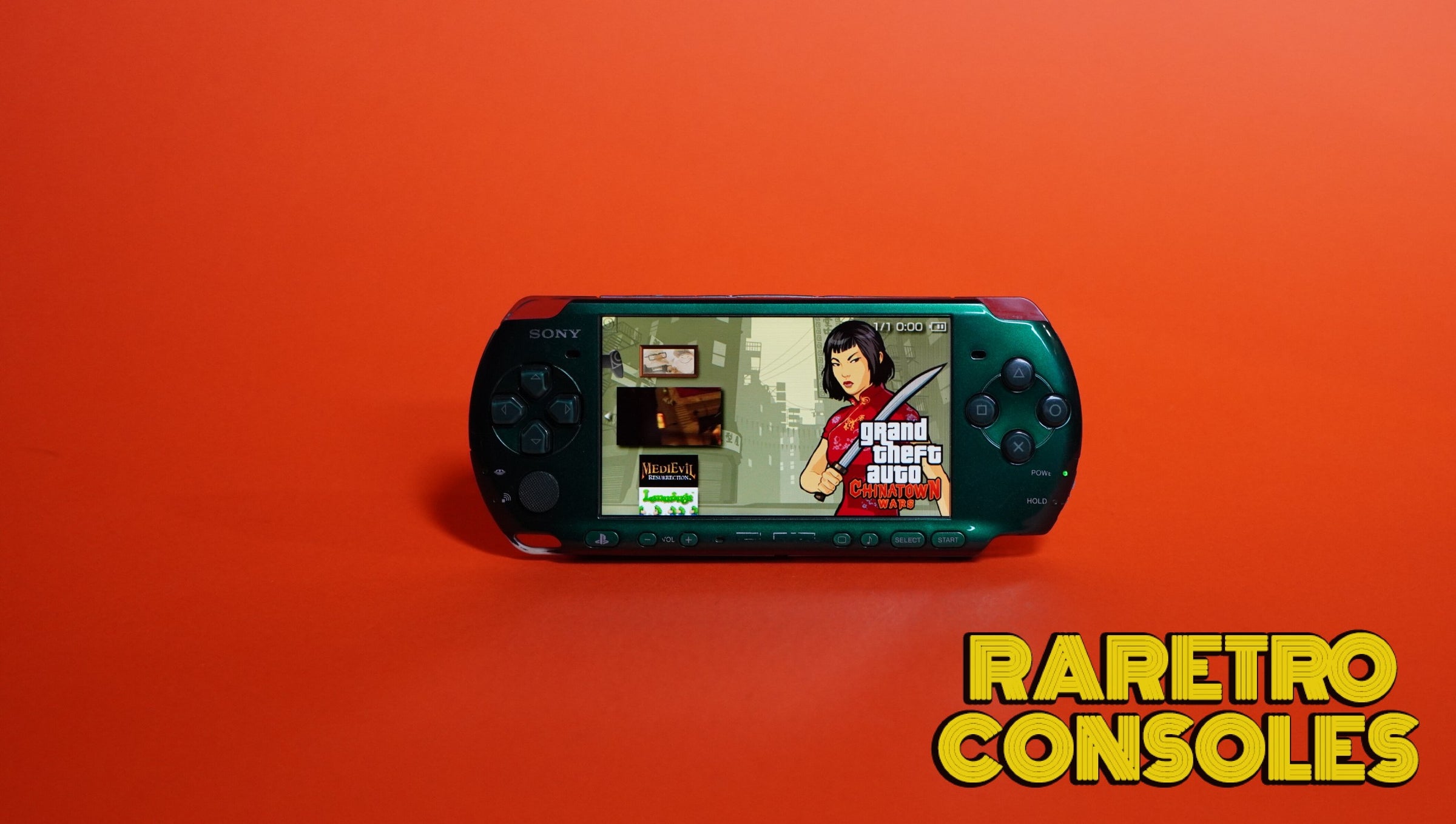 Spirited Green Sony PlayStation PSP 3000 | Raretro Consoles
