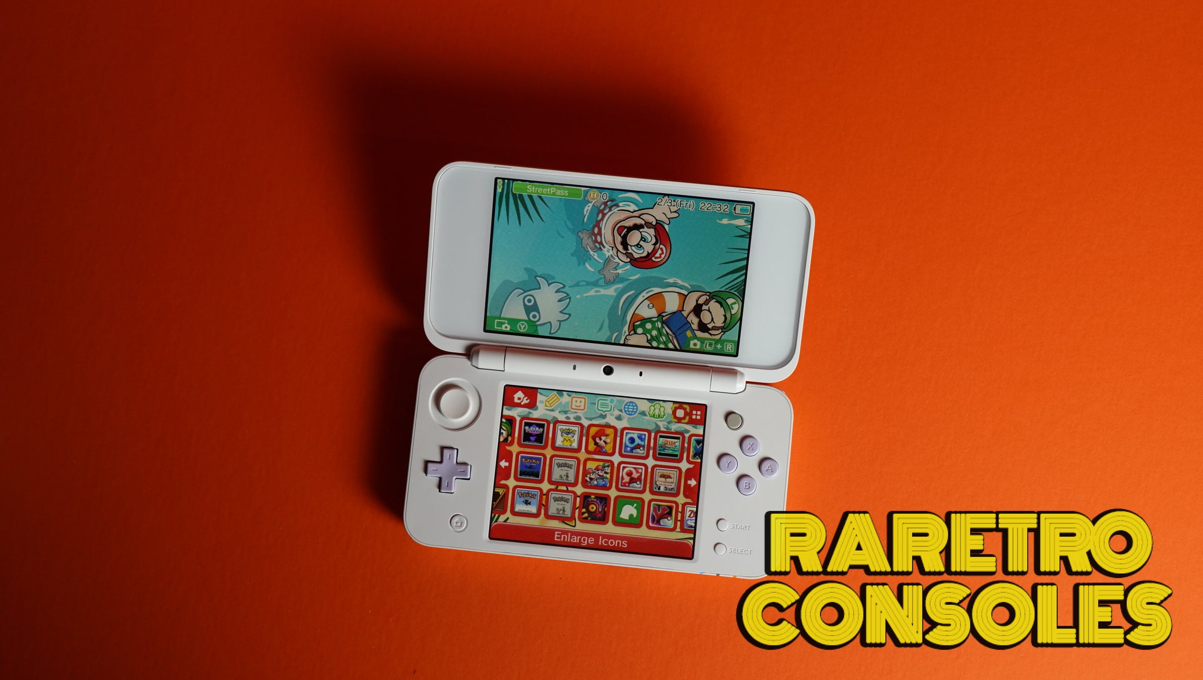 Nintendo New 2DS XL in Lavender x White | Raretro Consoles