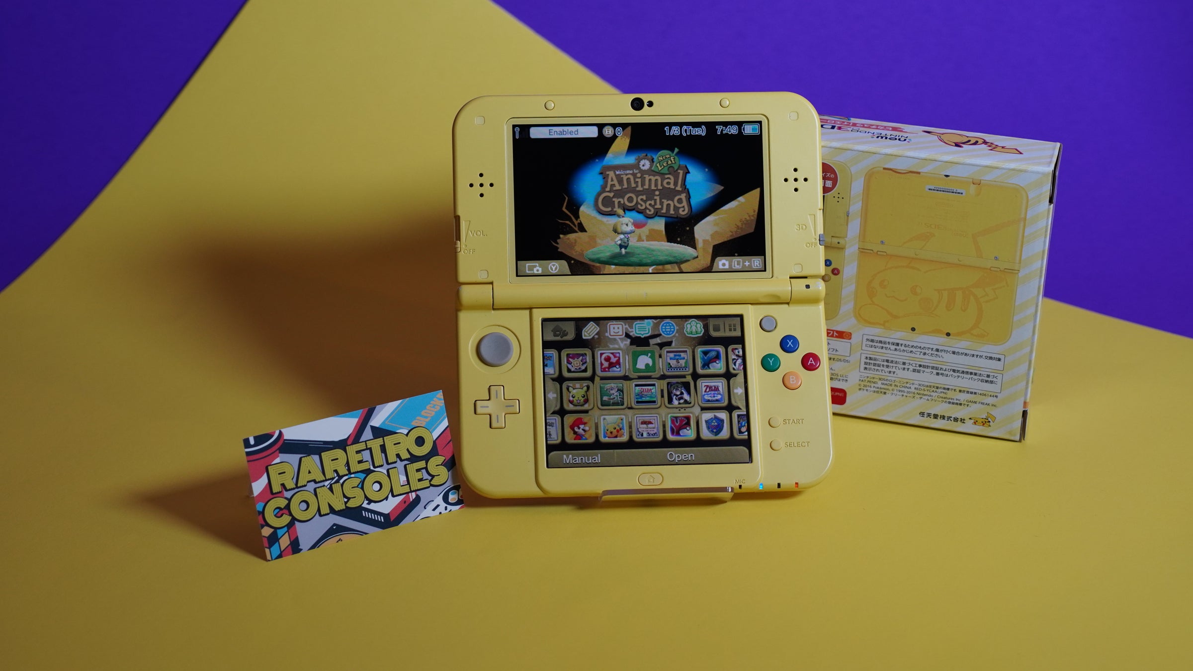 New Nintendo 3DS XL Pikachu Edition with Box | Raretro Consoles
