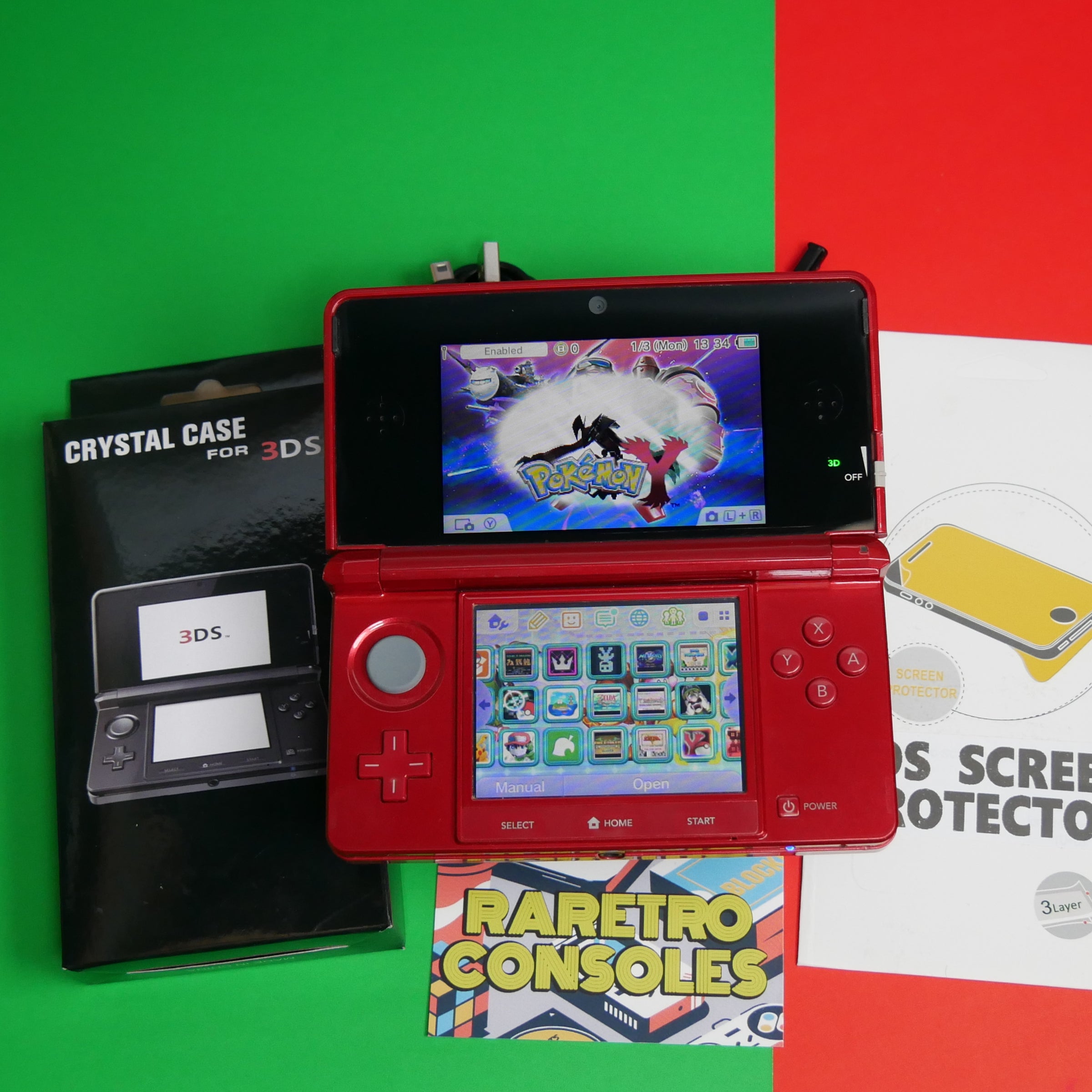 Metallic Red Nintendo 3DS | Raretro Consoles