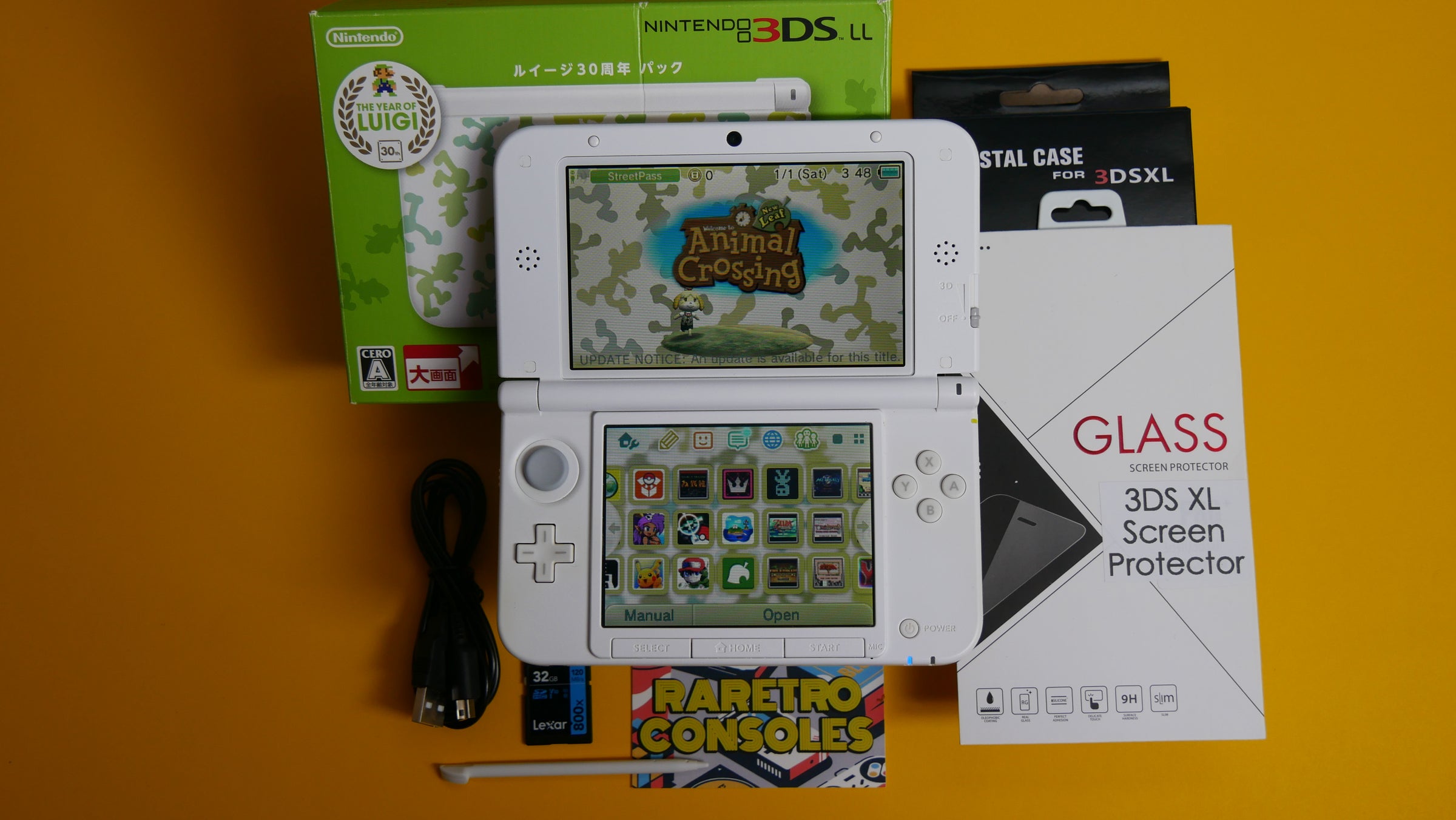Nintendo 3DS XL Luigi 30 Year Anniversary 'Year of Luigi