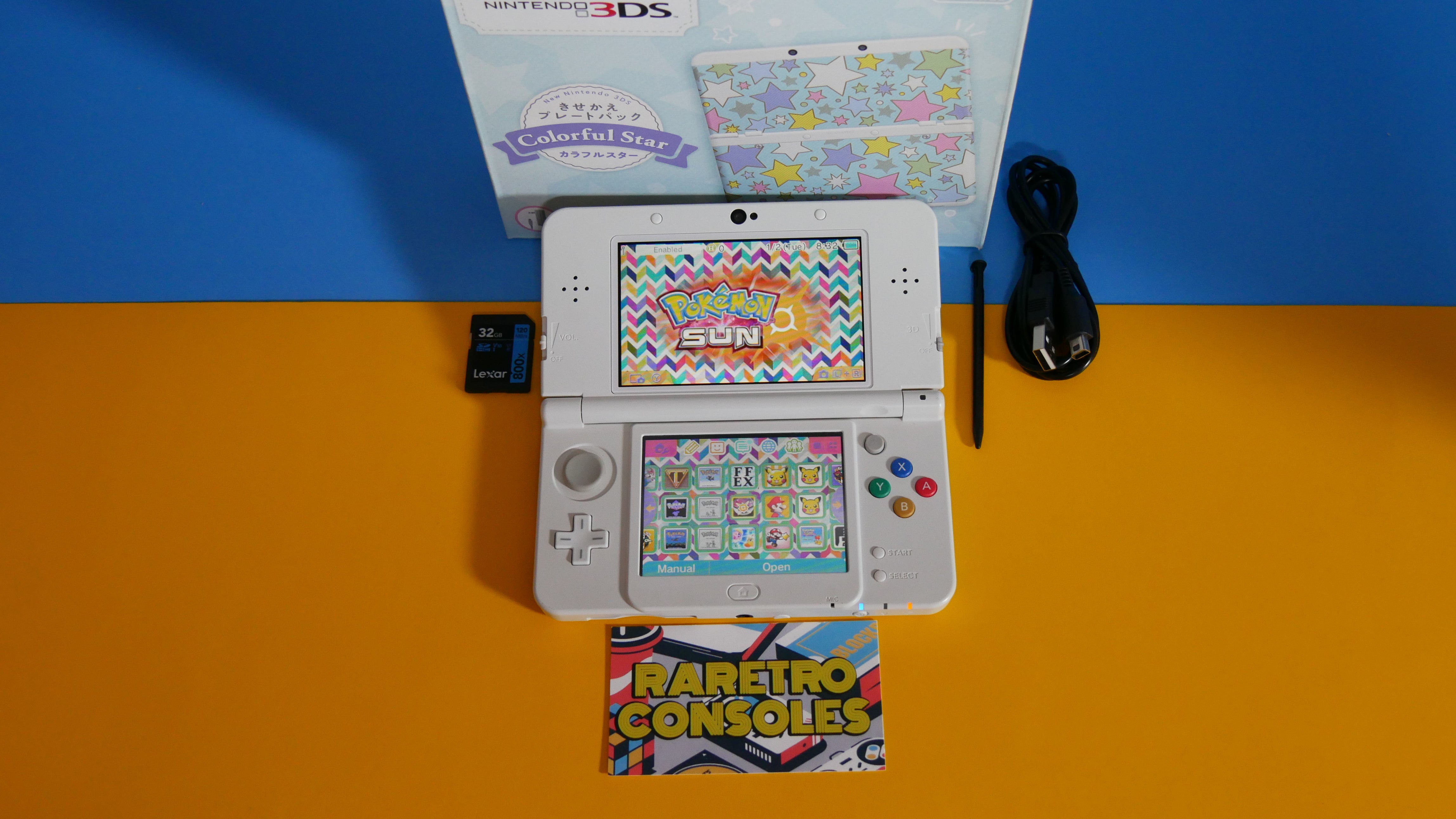 美品】Newニンテンドー3DS ホワイト 本体 任天堂 きせかえ 携帯用