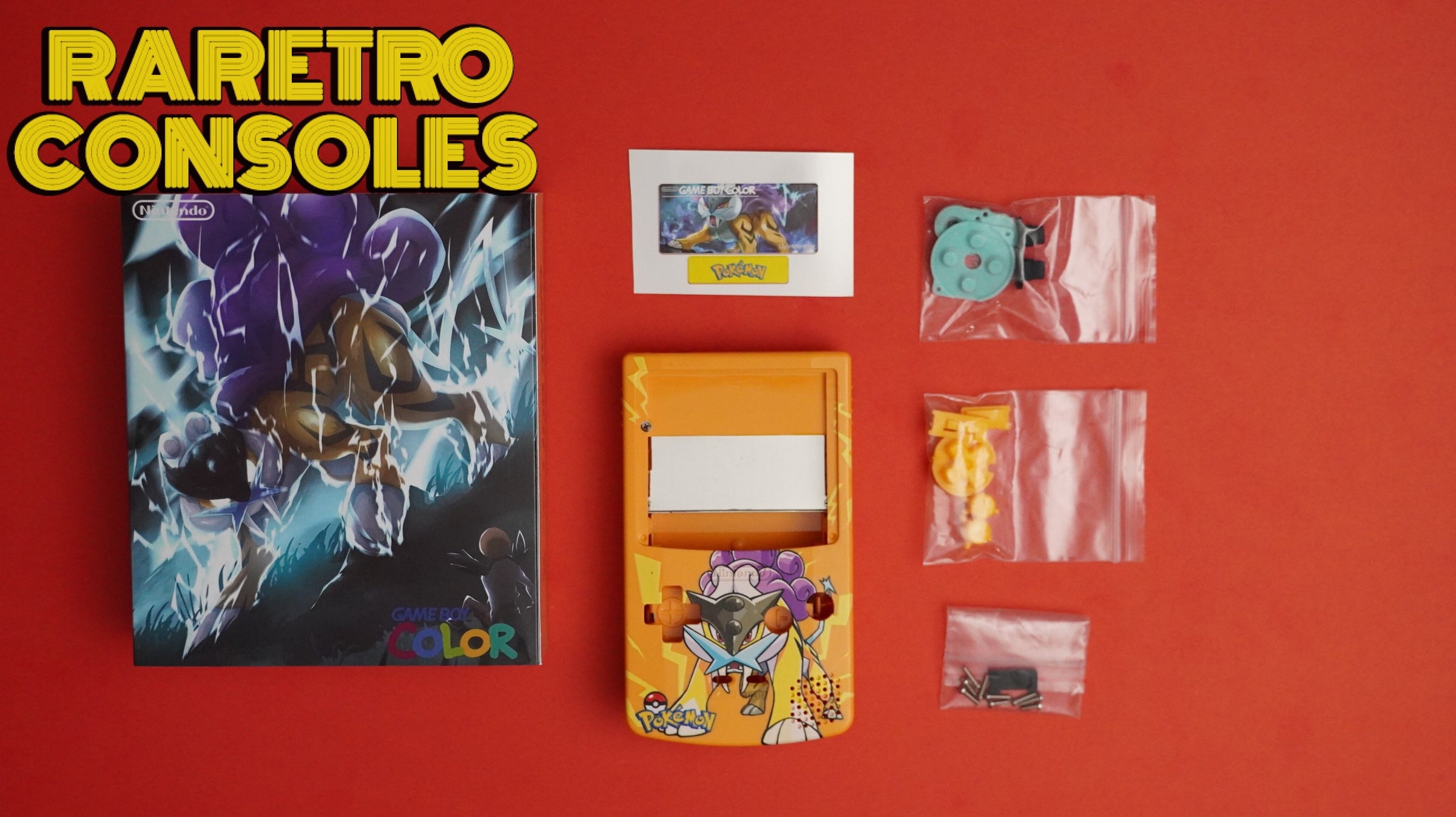 Custom Game Boy Color Shell Kits- Premium UV-printed shells with