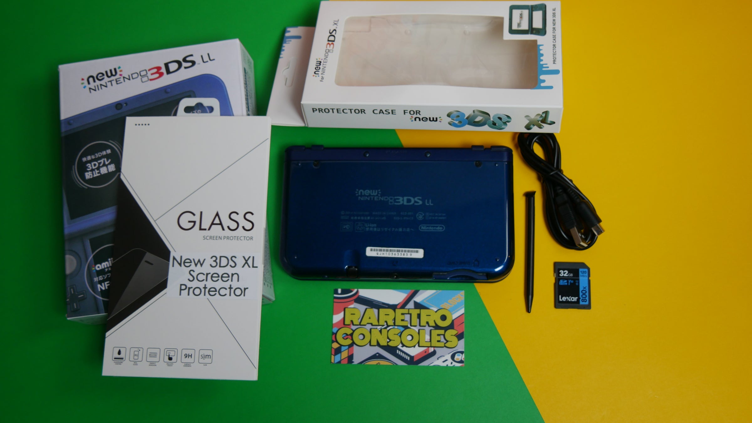 Top IPS New Nintendo 3DS XL in Metallic Blue with Box | Raretro