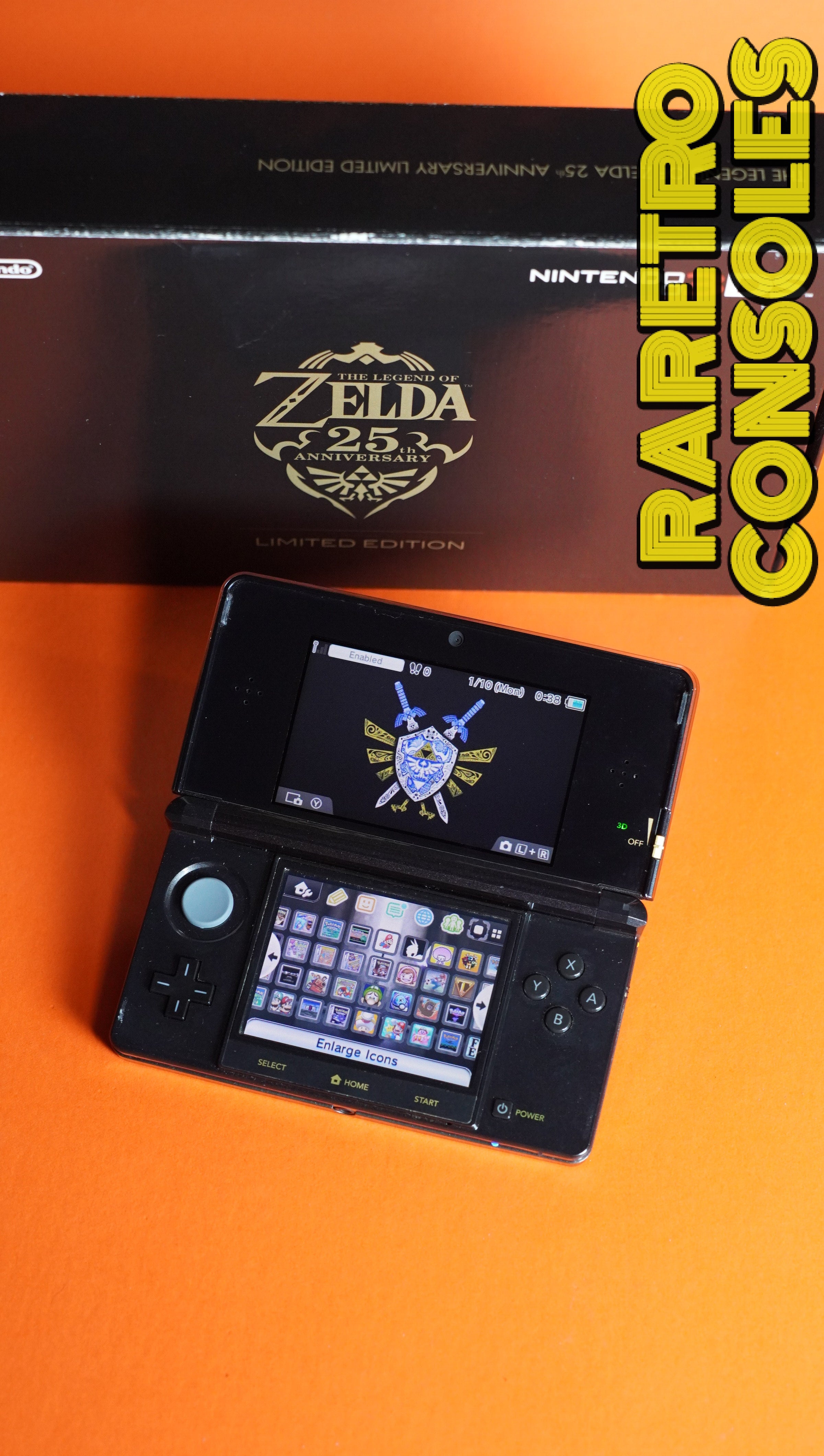Nintendo 3DS Legend of Zelda 25th Anniversary Limited Edition With Nintendo 3DS Legend of Zelda 25th Anniversary Limited Edition With