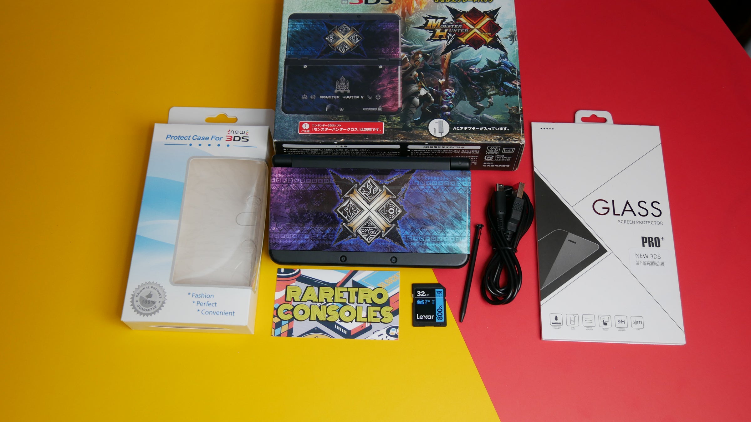3DS&MHXのセット New Nintendo 3DS Special Edition Monster Hunter X with Box