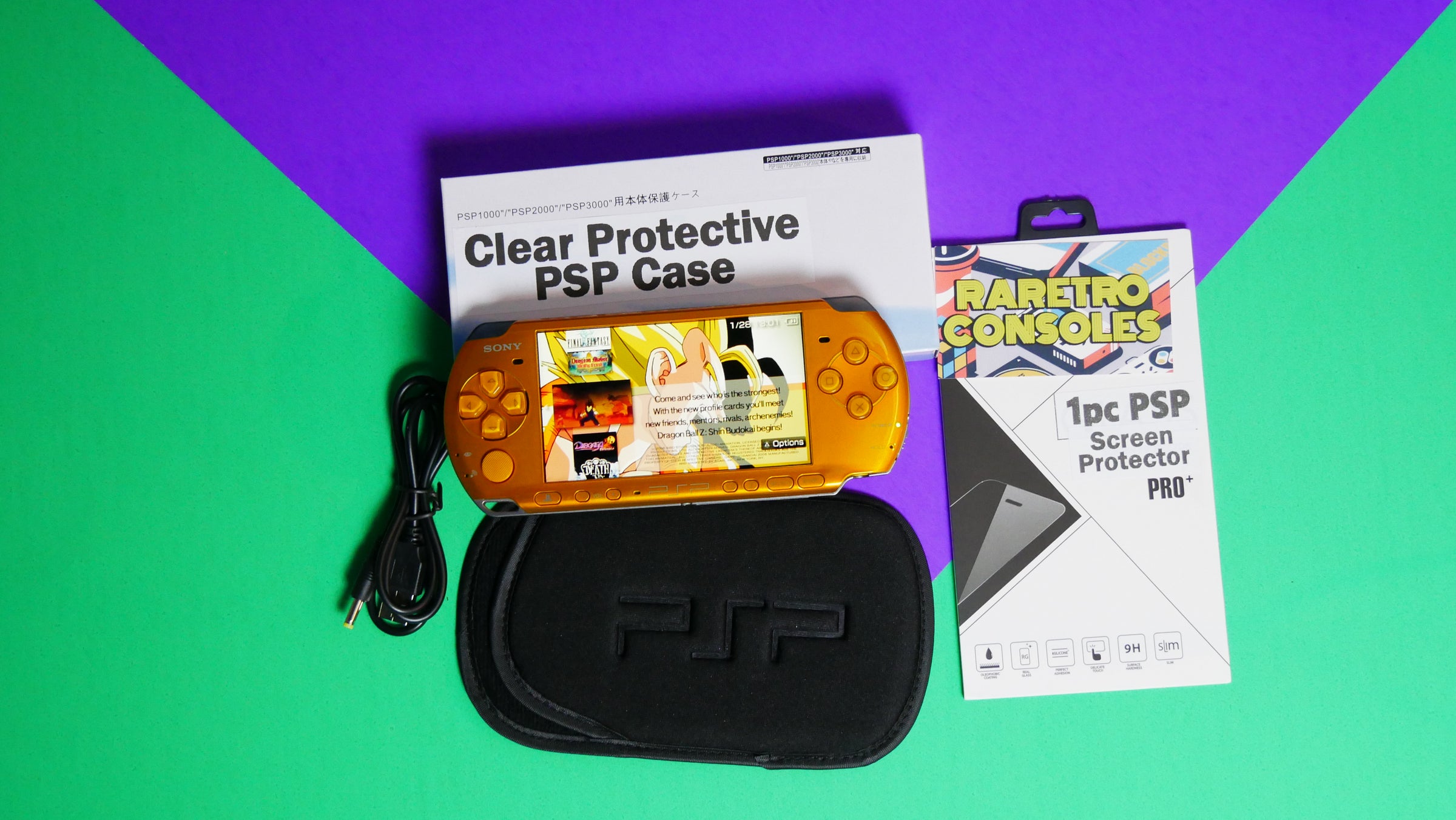 Yellow Sony Playstation Portable PSP 3000 | Raretro Consoles
