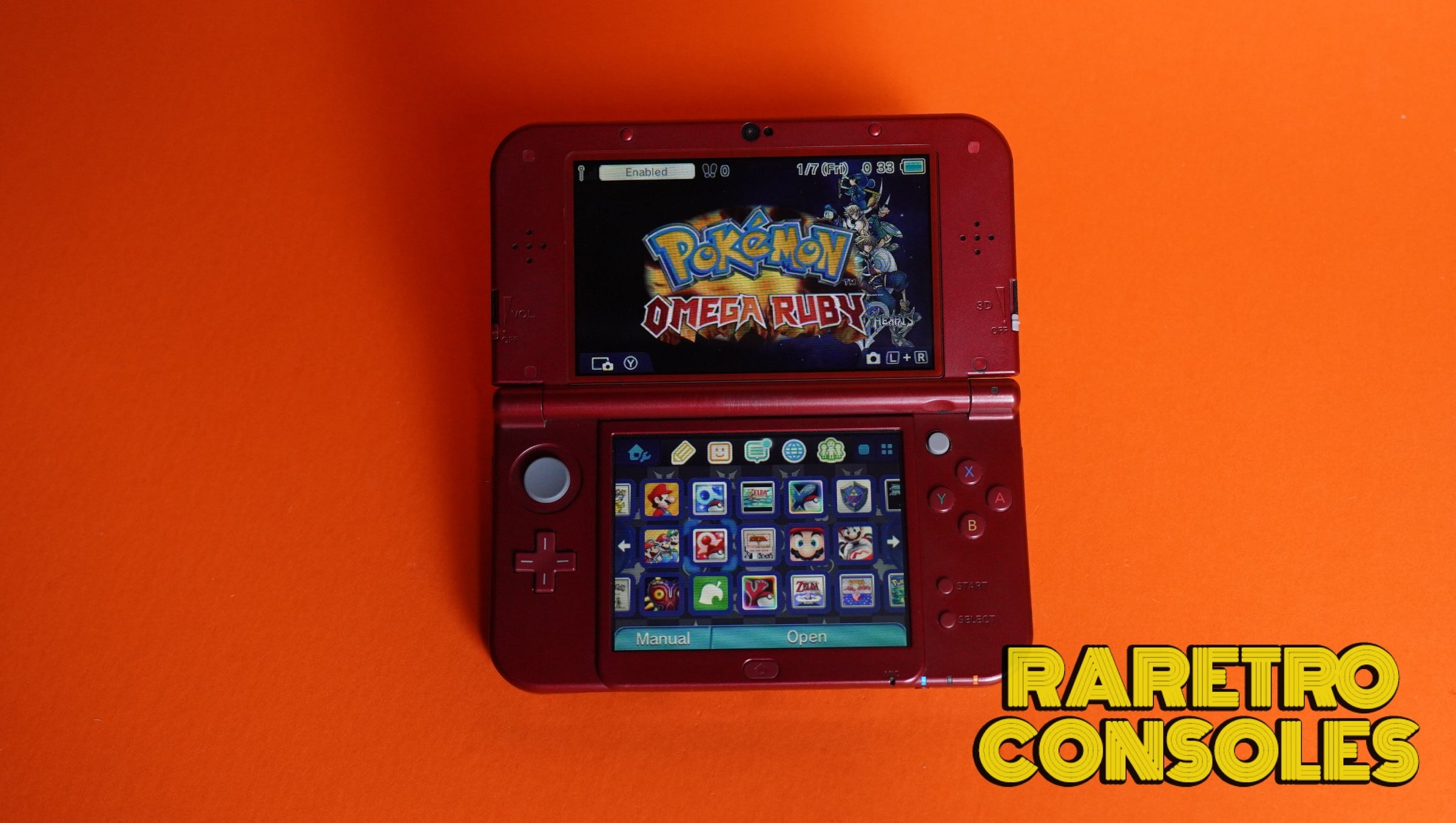 Ultimate Dual IPS & USB C Metallic Red New Nintendo 3DS XL