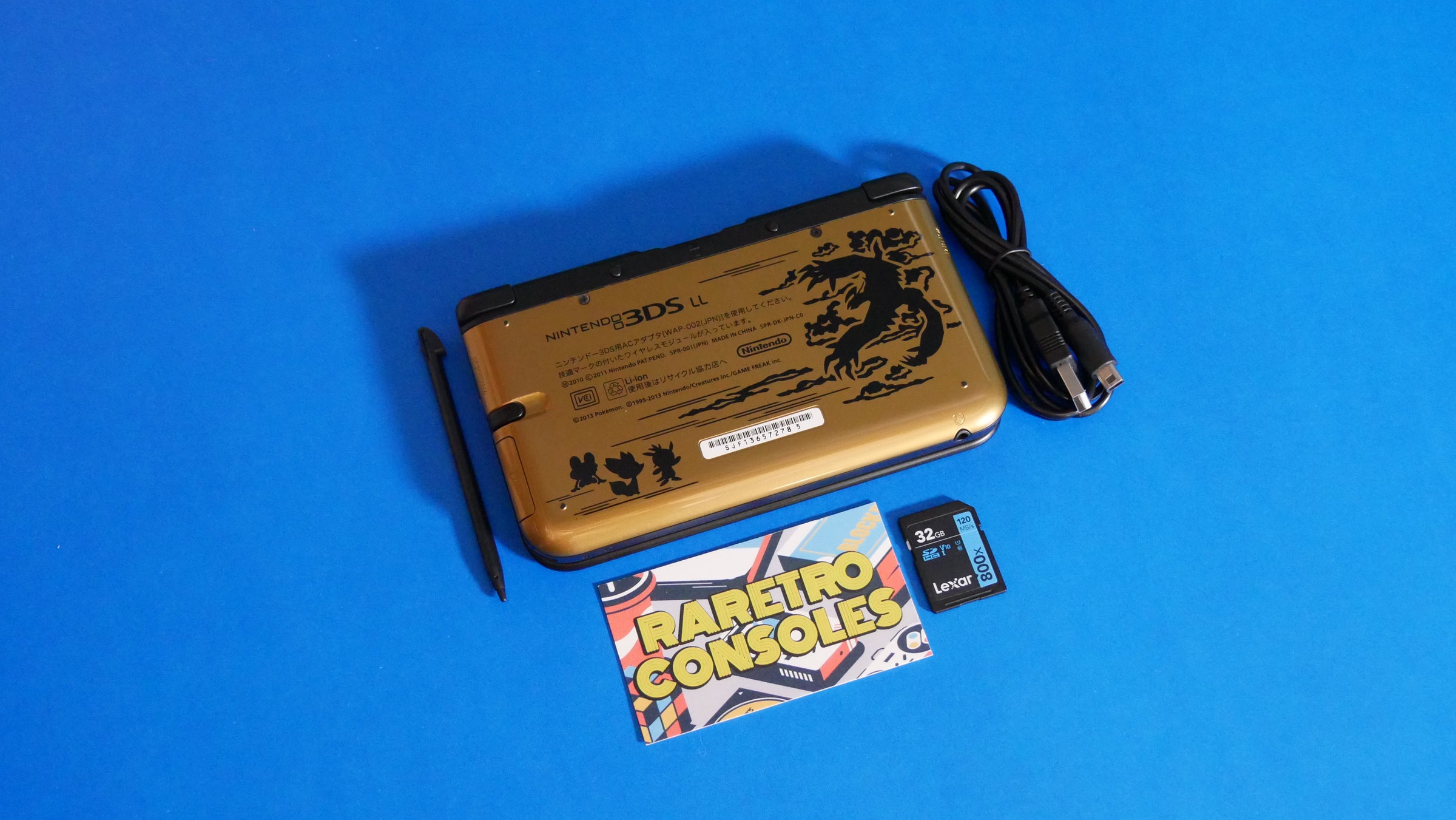 Nintendo 3DS XL Pokemon X & Y Premium Gold Limited Edition 