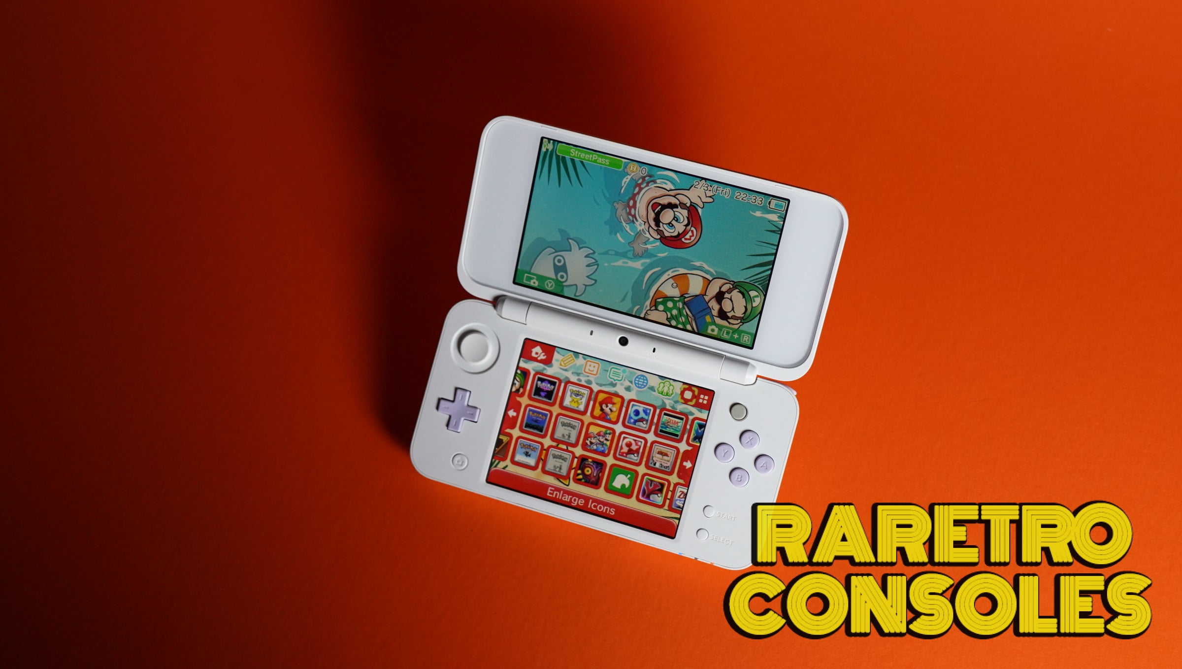 Nintendo New 2DS XL in Lavender x White | Raretro Consoles