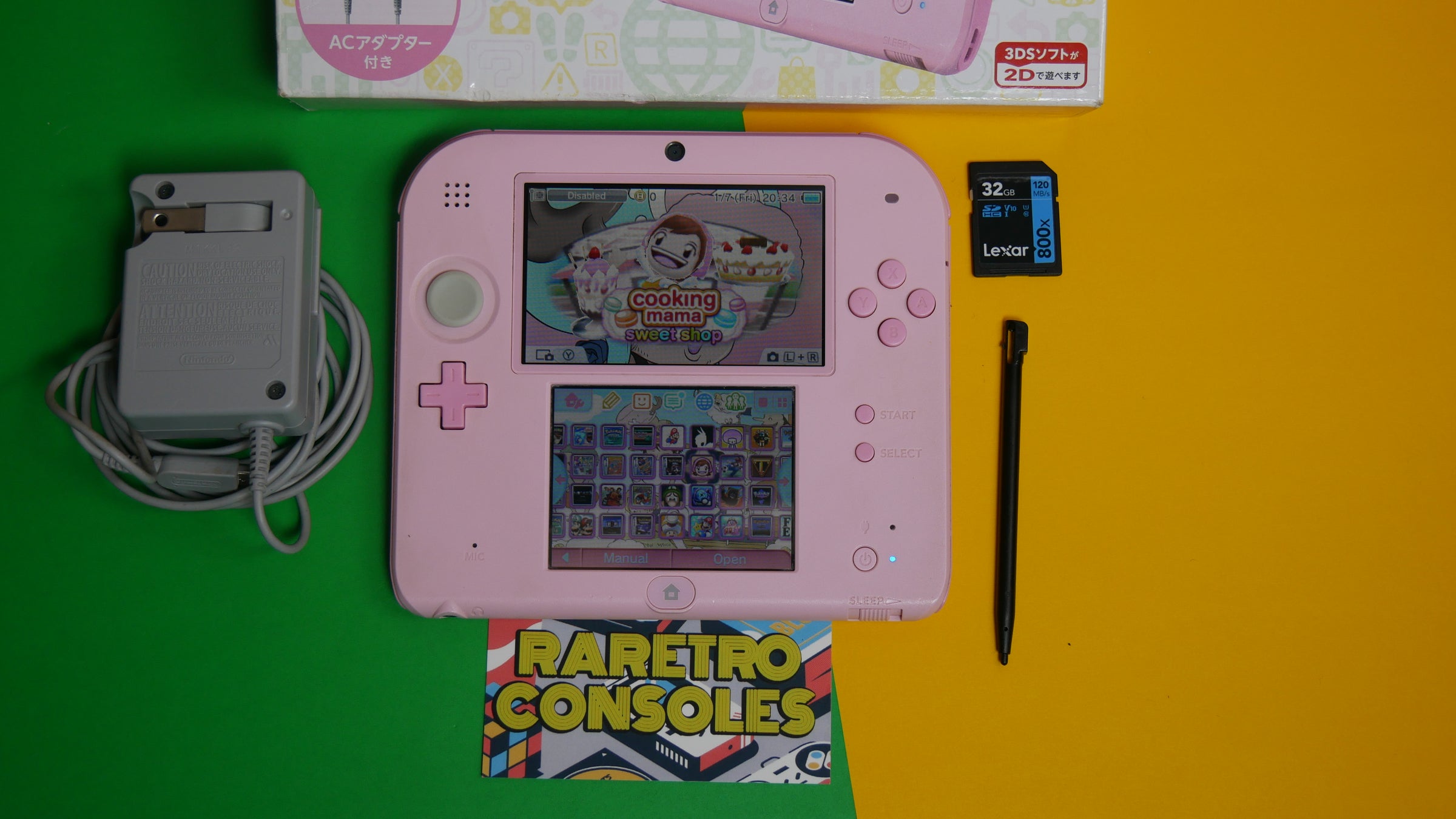 Nintendo 2DS in Light Pink with Box Japanese Exclusive | Raretro