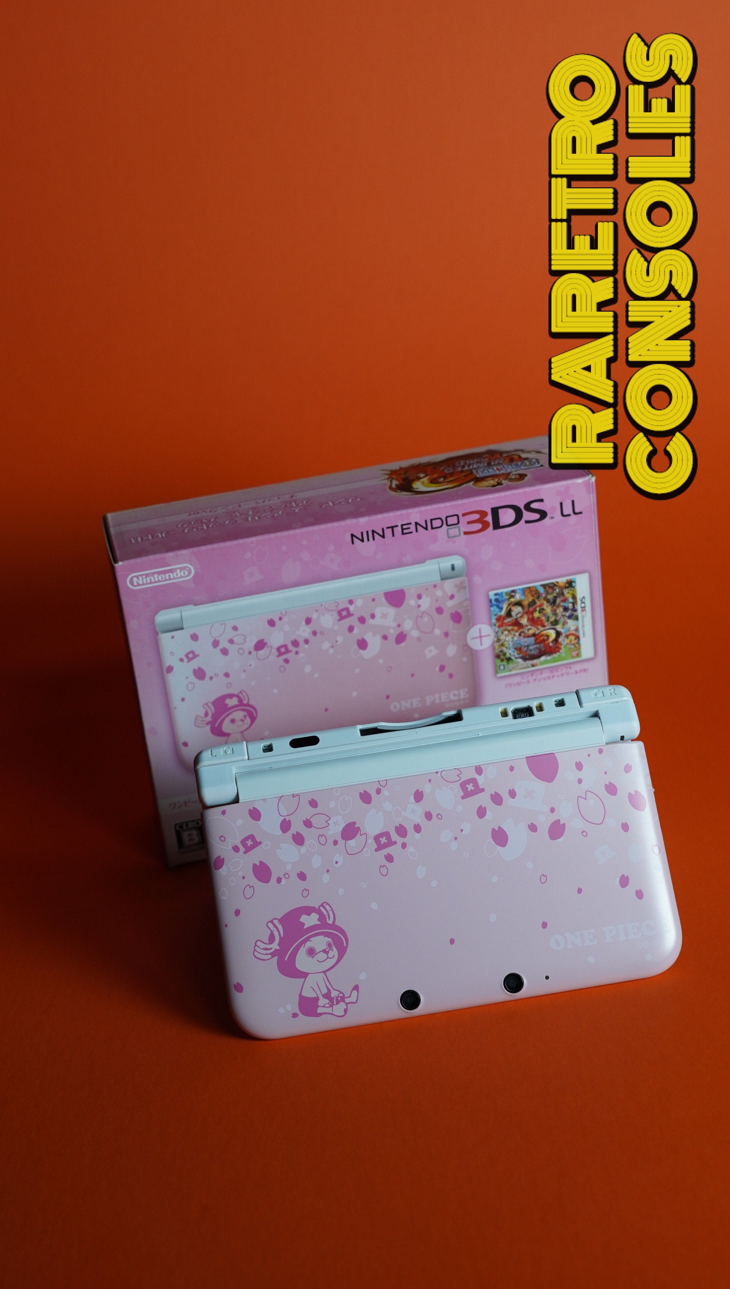 One Piece Chopper Pink Limited Edition Nintendo 3DS XL with Box 