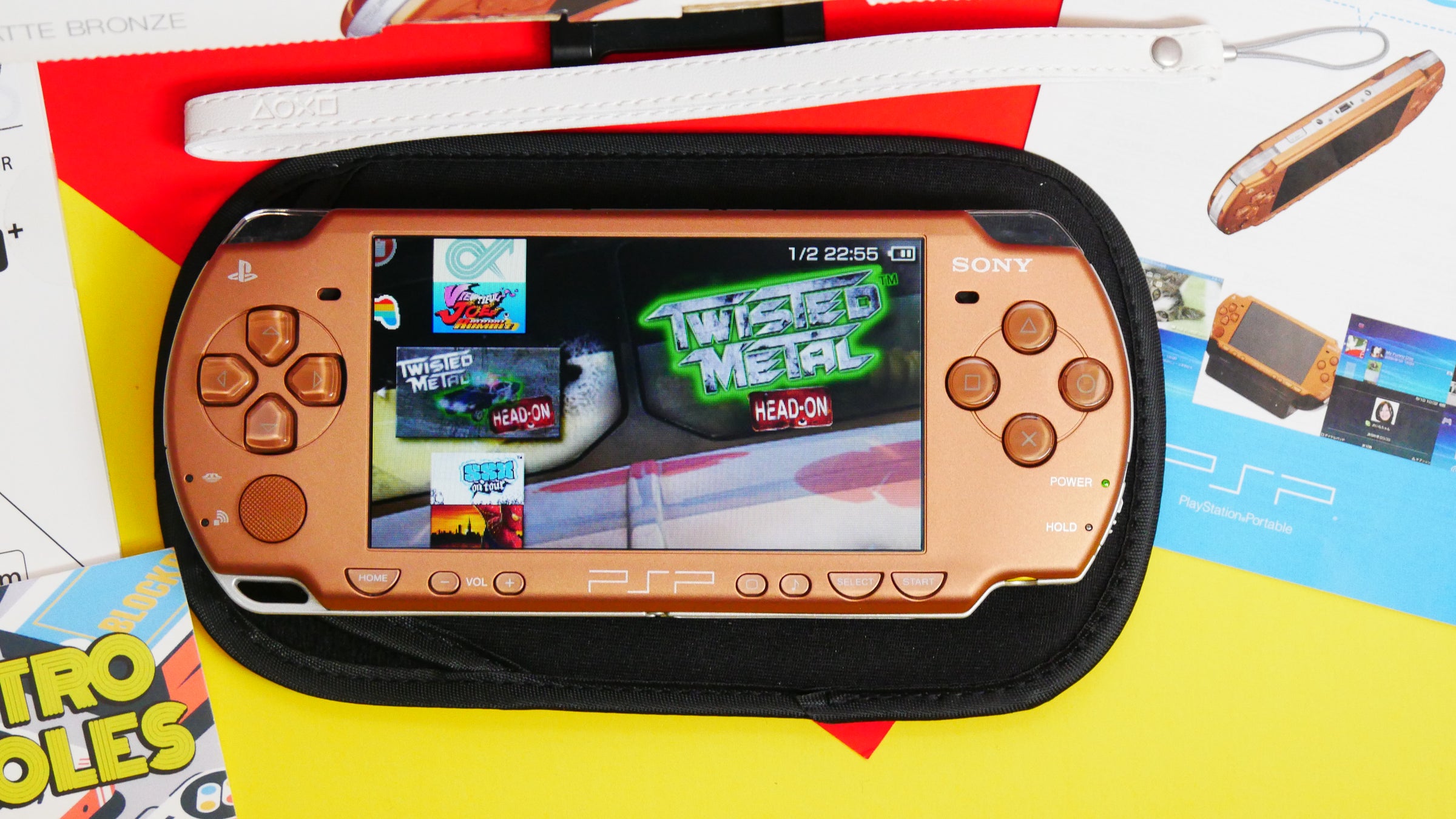 Sony PlayStation Portable PSP 2000 Matte Bronze with box | Raretro