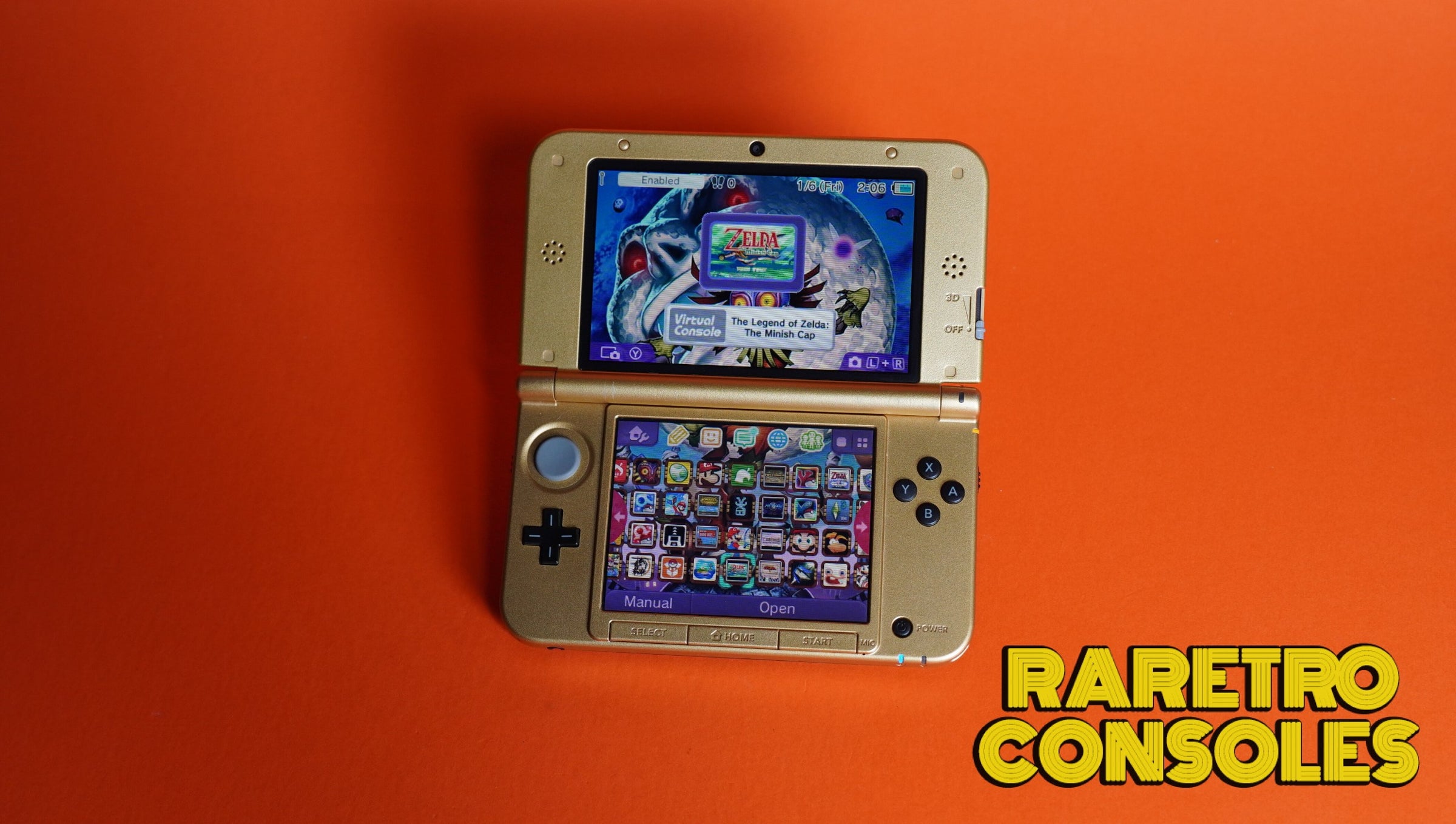 ゼルダカラー3DS The Legend of Zelda Triforce Gold Nintendo 3DS XL | Raretro Consoles