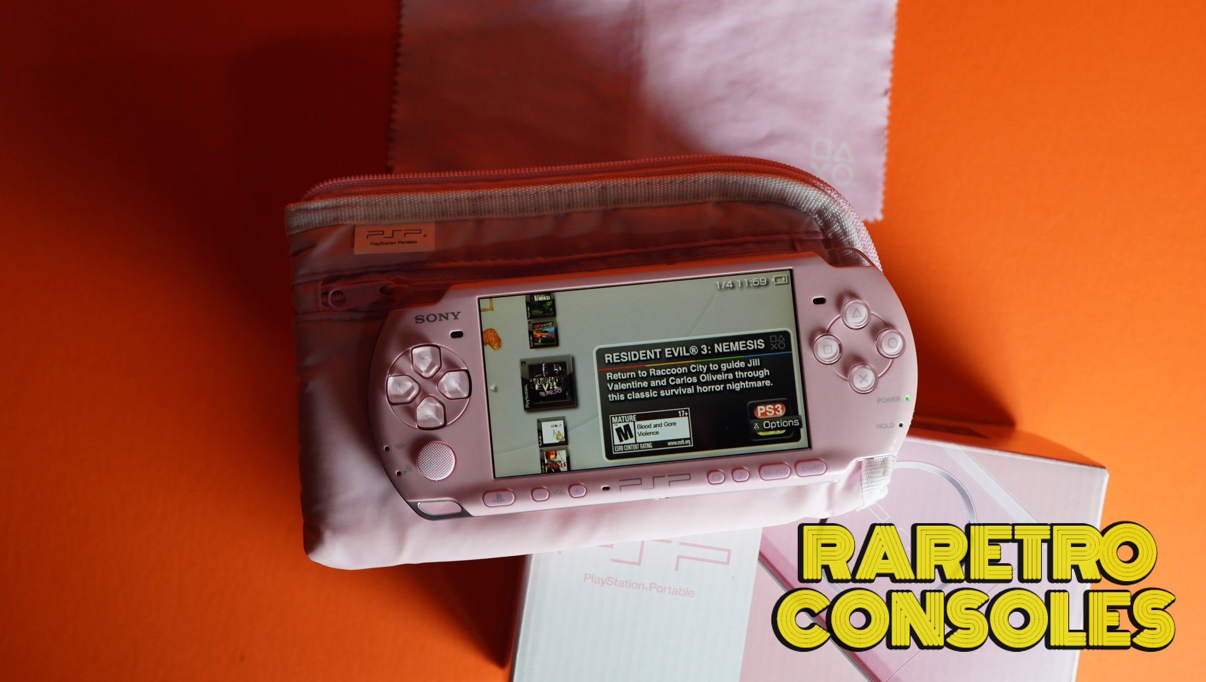 携帯用ゲーム機本体 PSP BLOSSOMPINK Blossom Pink Sony PSP 3000 Sony PlayStation Portable With Box