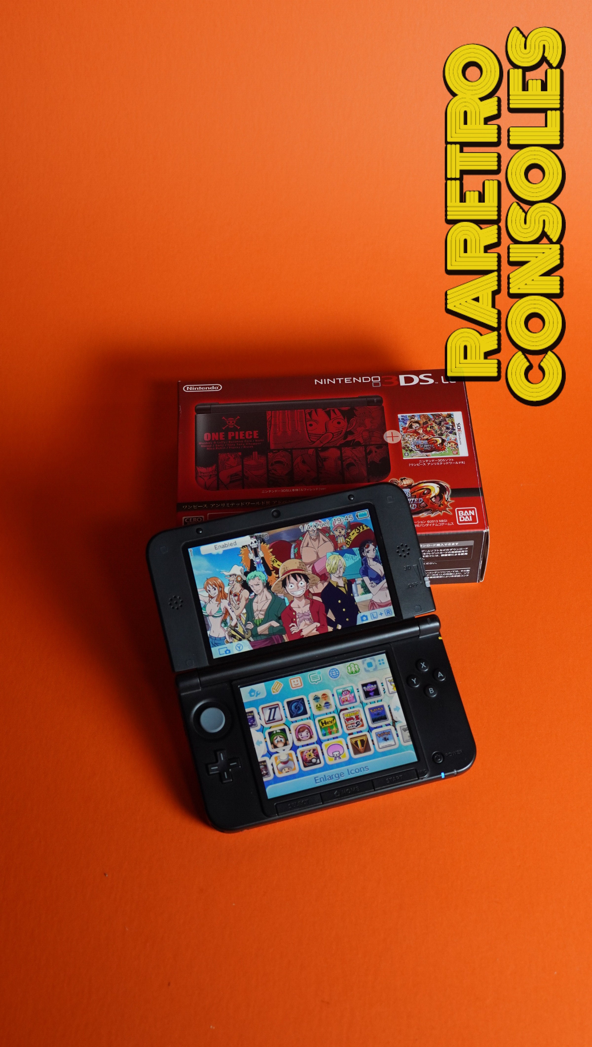 Nintendo 3DS XL One Piece Unlimited World Adventure Luffy Red With