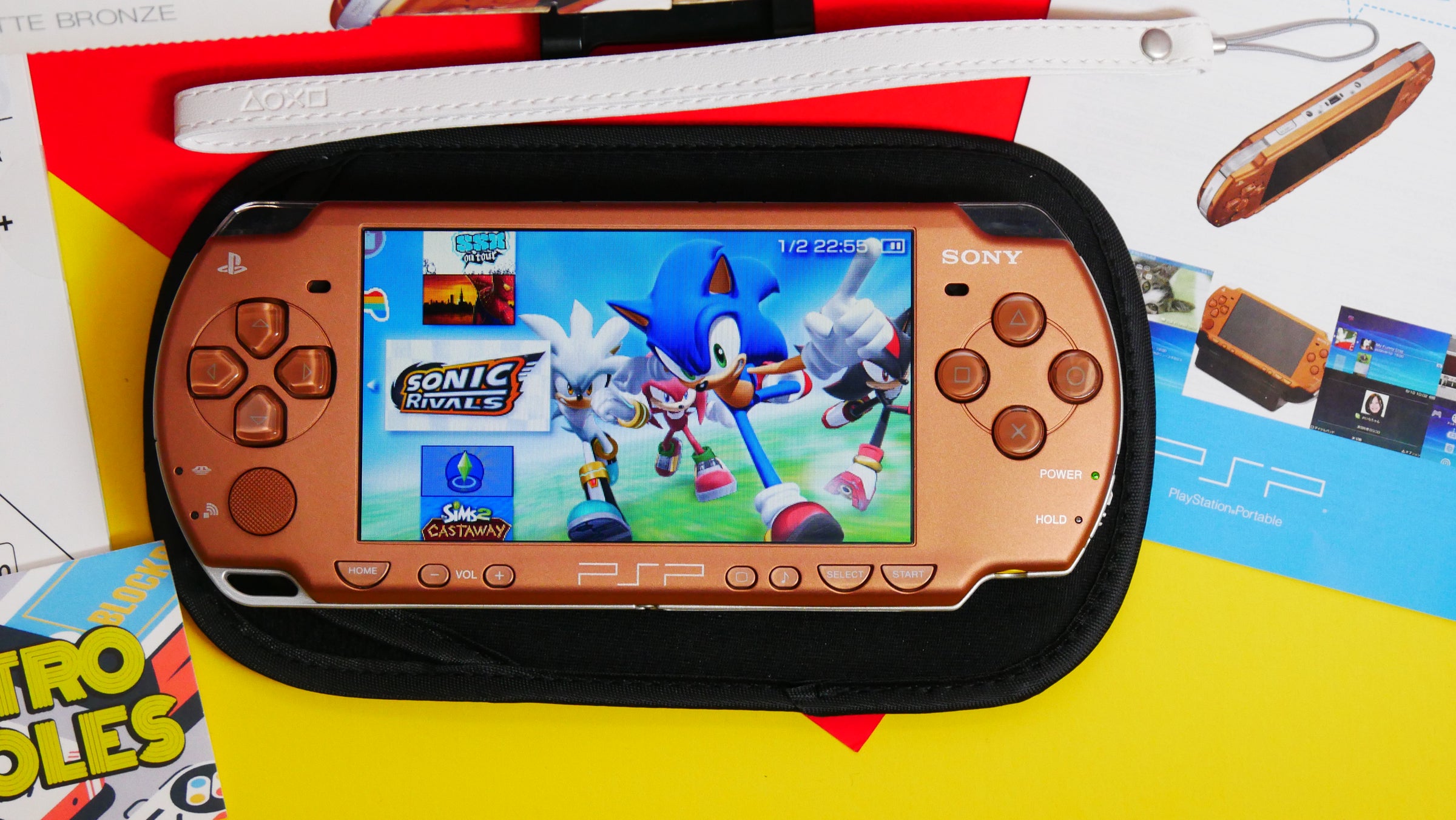 Sony PlayStation Portable PSP 2000 Matte Bronze with box | Raretro