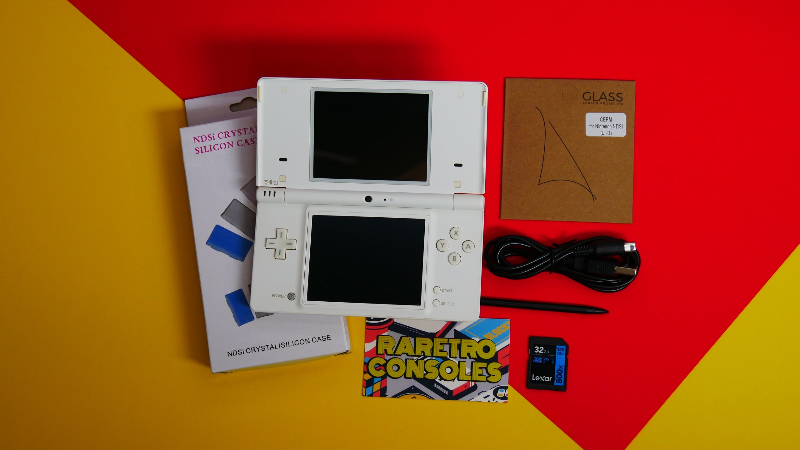 Japanese store Nintendo DSi White W/ Red Accents- Perfect Working Condition