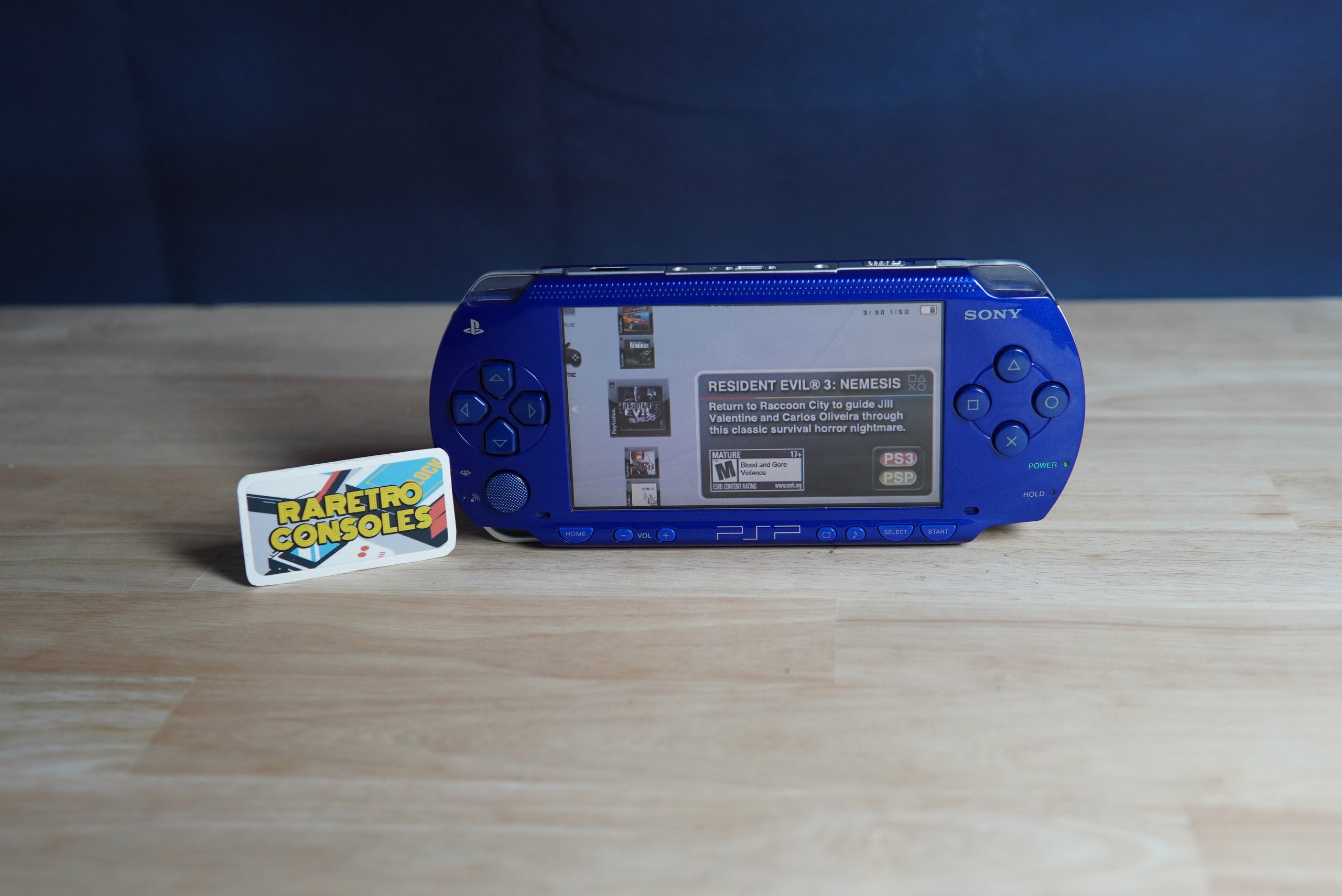 Sony PSP-3000 Handheld Console (Vibrant Blue) 32GB popular & Charger!