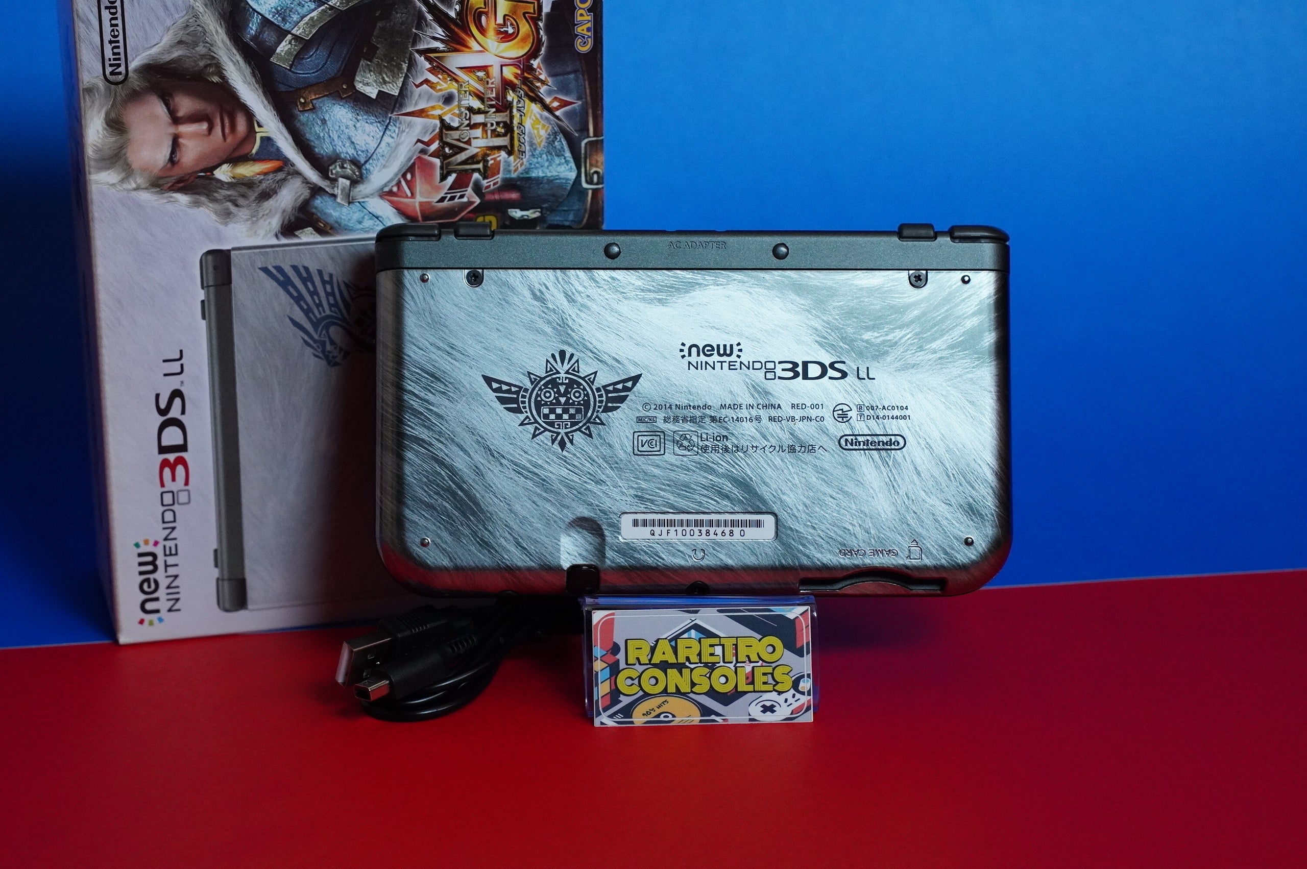 Nintendo 3DS XL Monster Hunter 4 Edition RARE! 16GB store SD + Many Games Included!